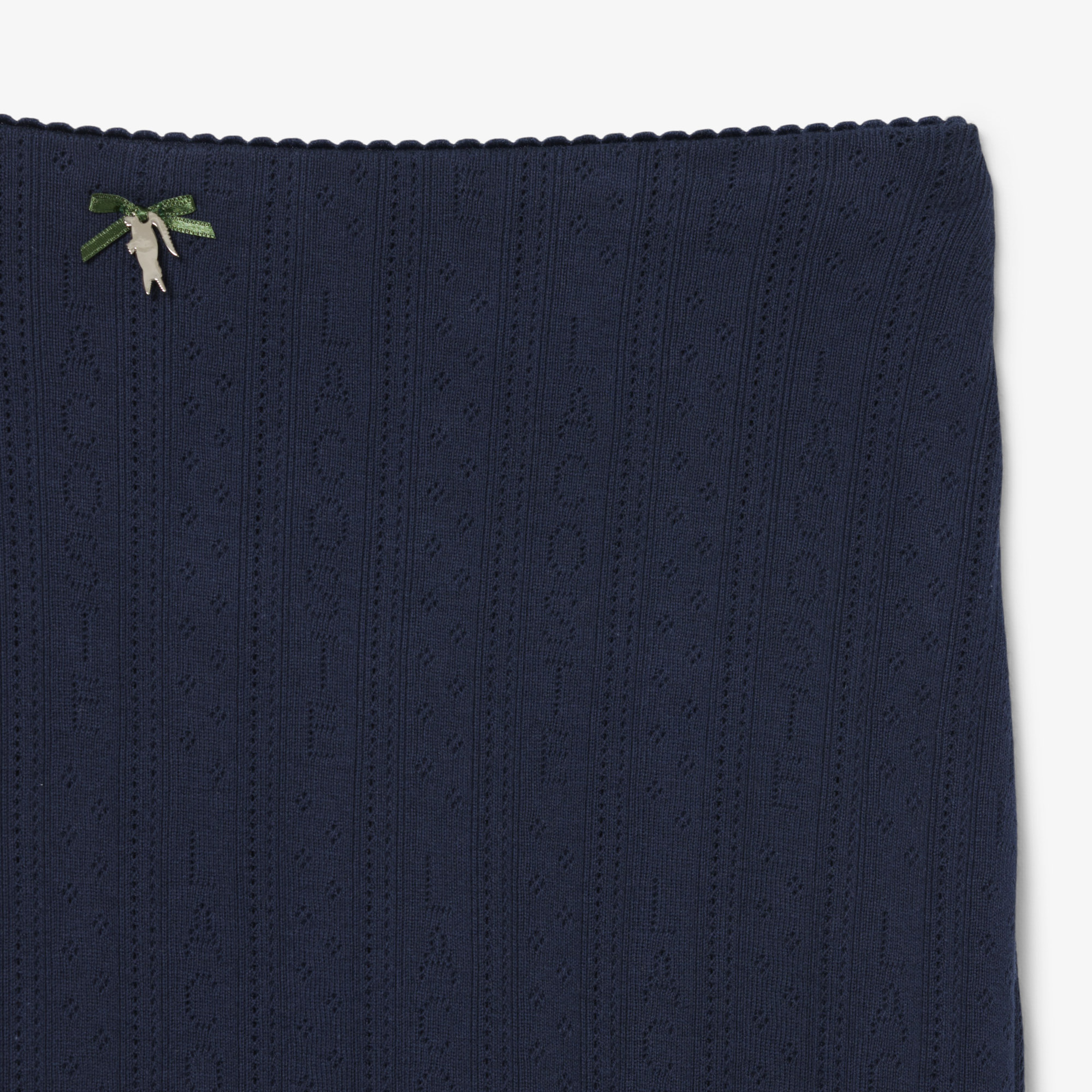 Kadın Flare Fit Desenli Lacivert Etek