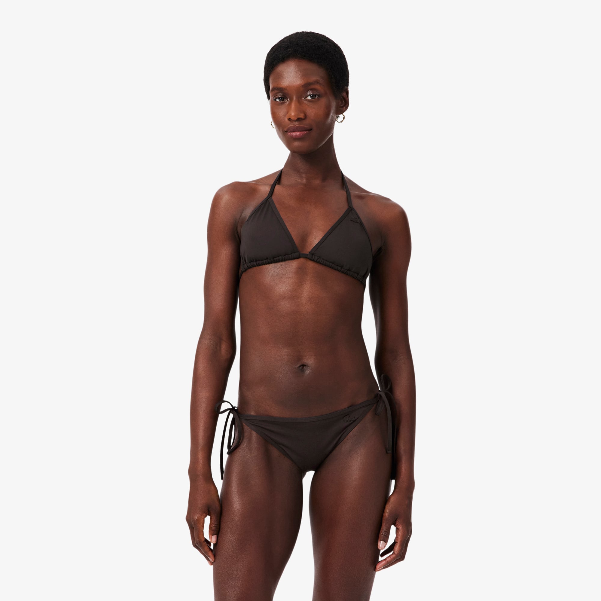 Lacoste Kadın Koyu Kahverengi Bikini Üstü