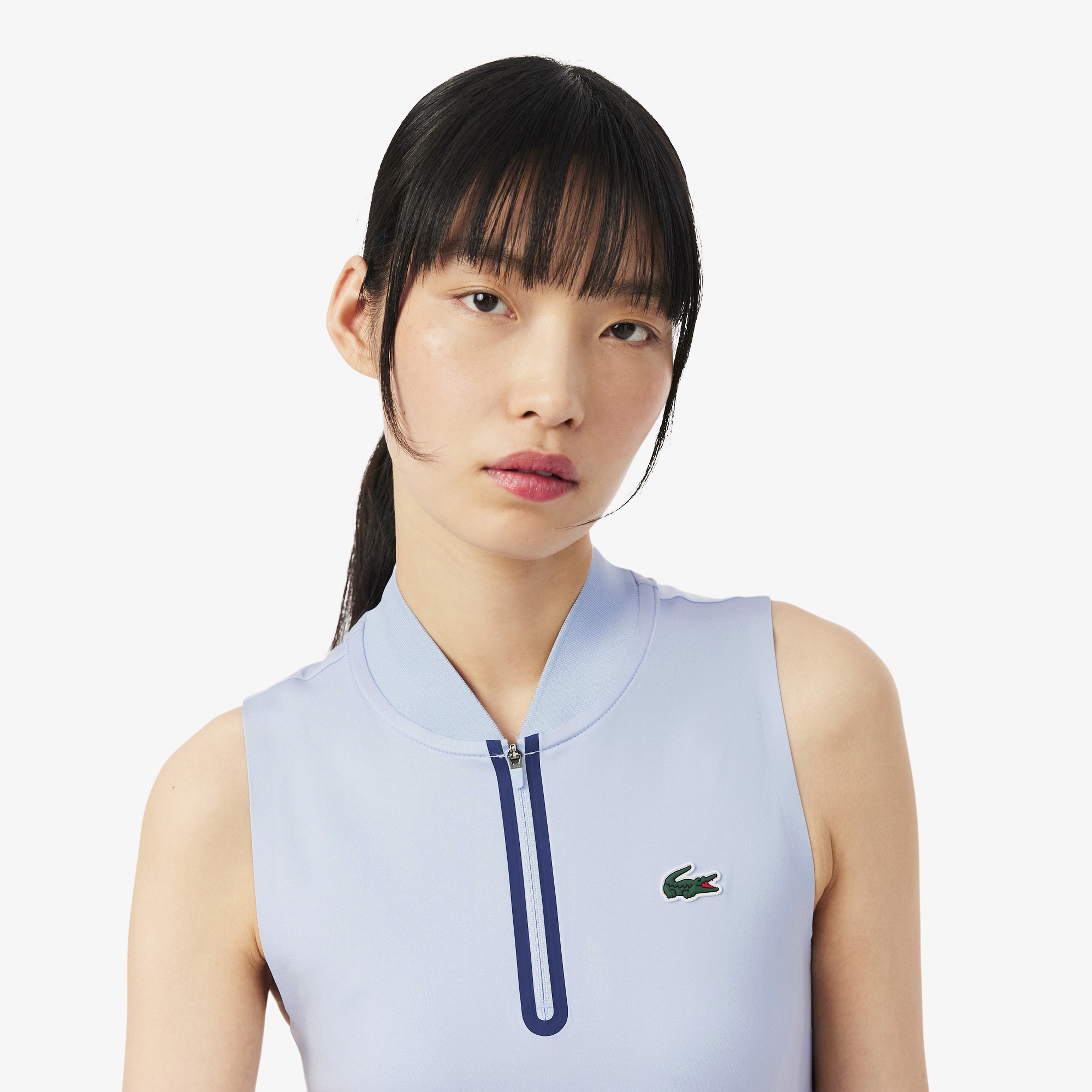 SPORT Kadın Regular Fit Kolsuz Mavi Polo SPORT Kadın Regular Fit Kolsuz Mavi Polo