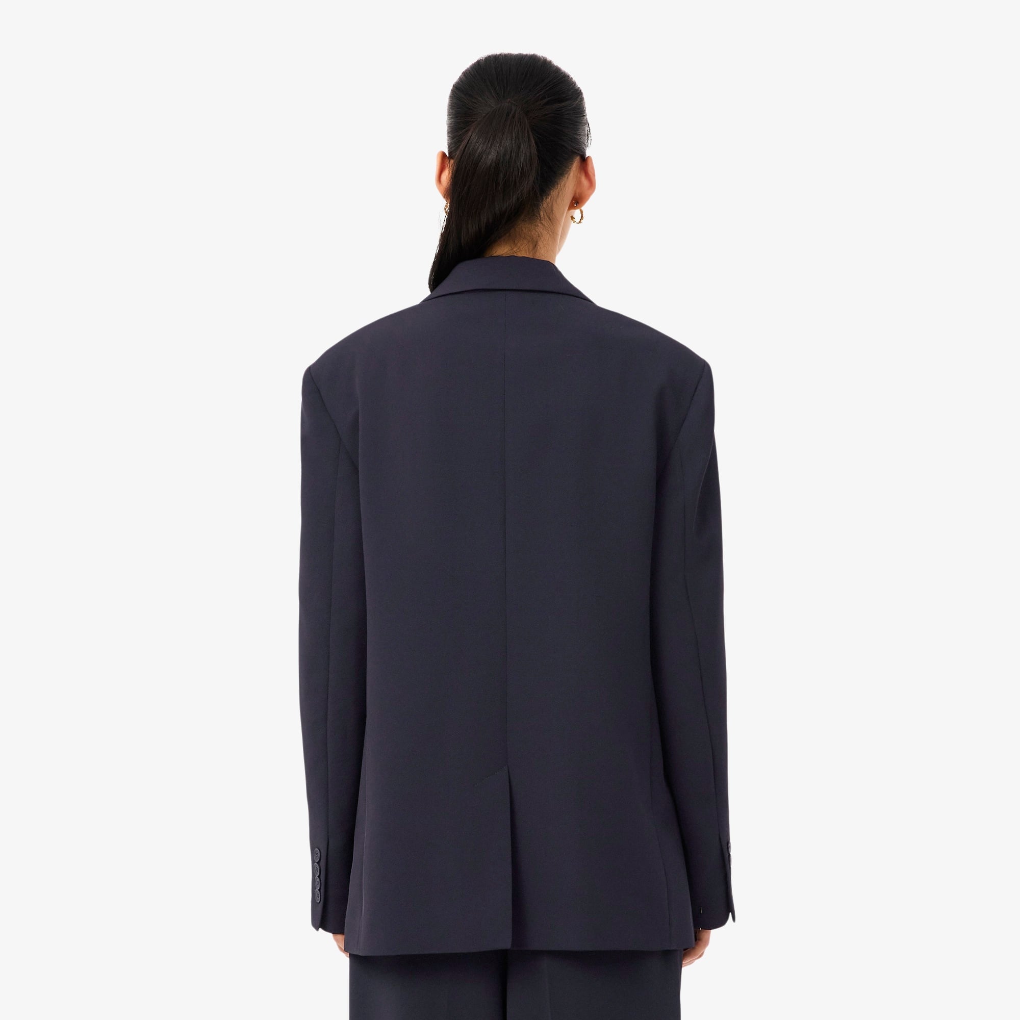 Kadın Relaxed Fit Lacivert Blazer Ceket