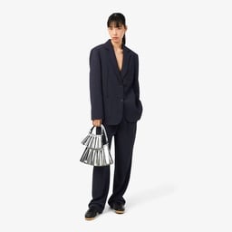 Kadın Relaxed Fit Lacivert Blazer Ceket Lacivert