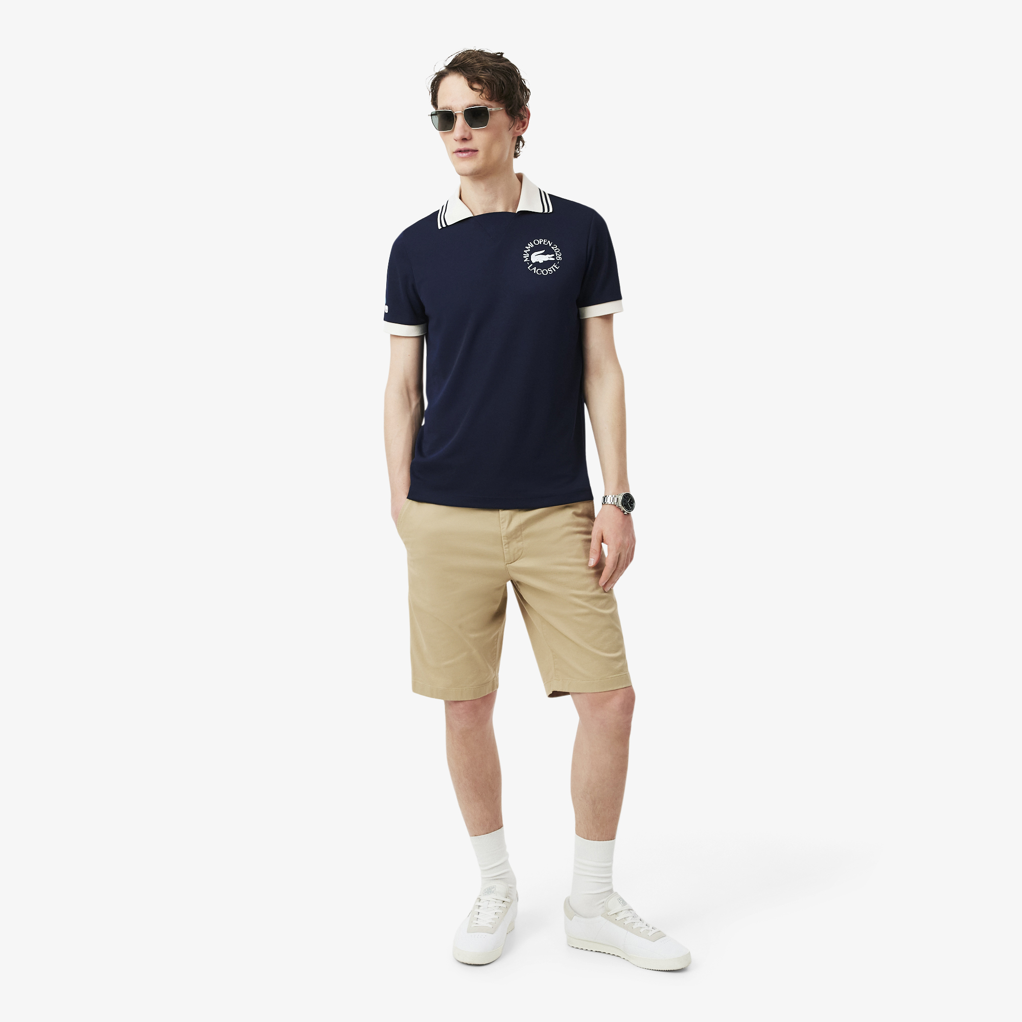 Lacoste Erkek Regular Fit Baskılı Lacivert Polo görsel 4