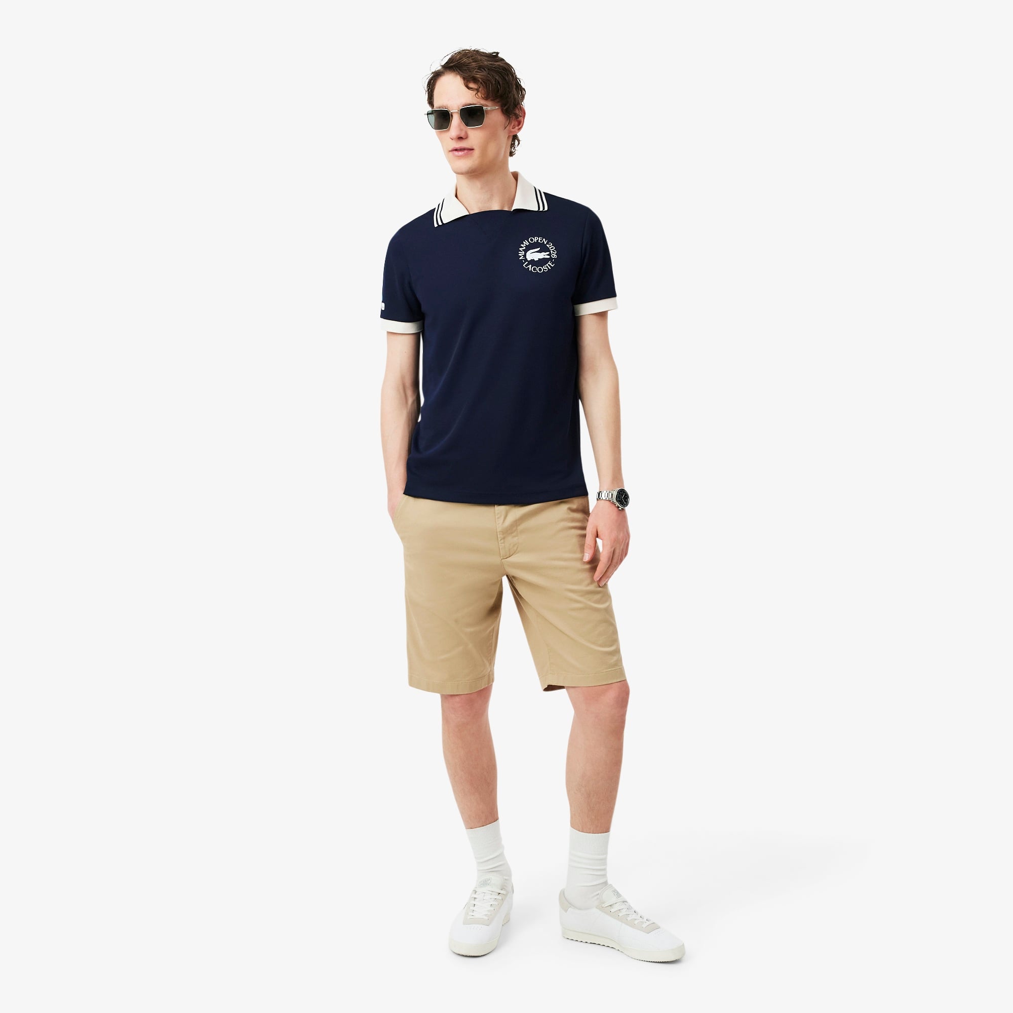 Erkek Regular Fit Baskılı Lacivert Polo