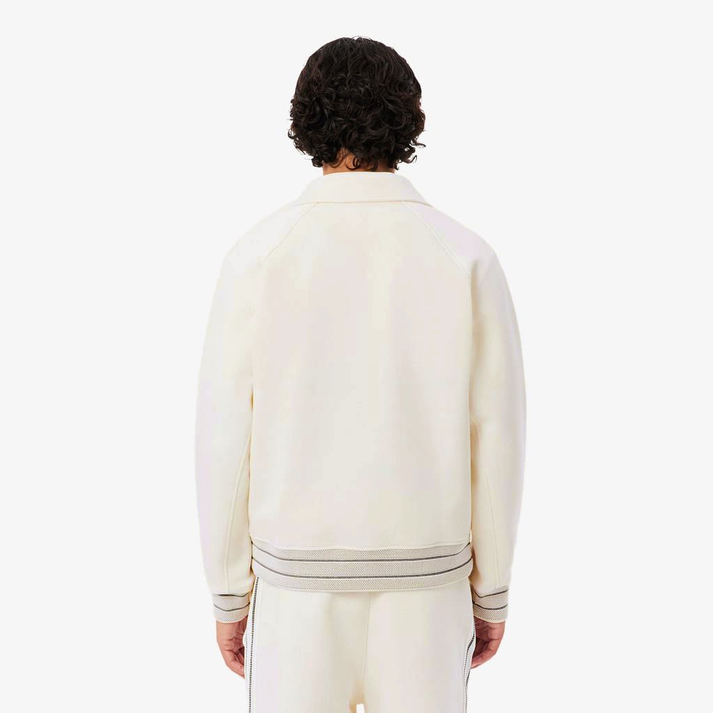 Lacoste Erkek Classic Fit Krem Bomber Ceket görsel 3