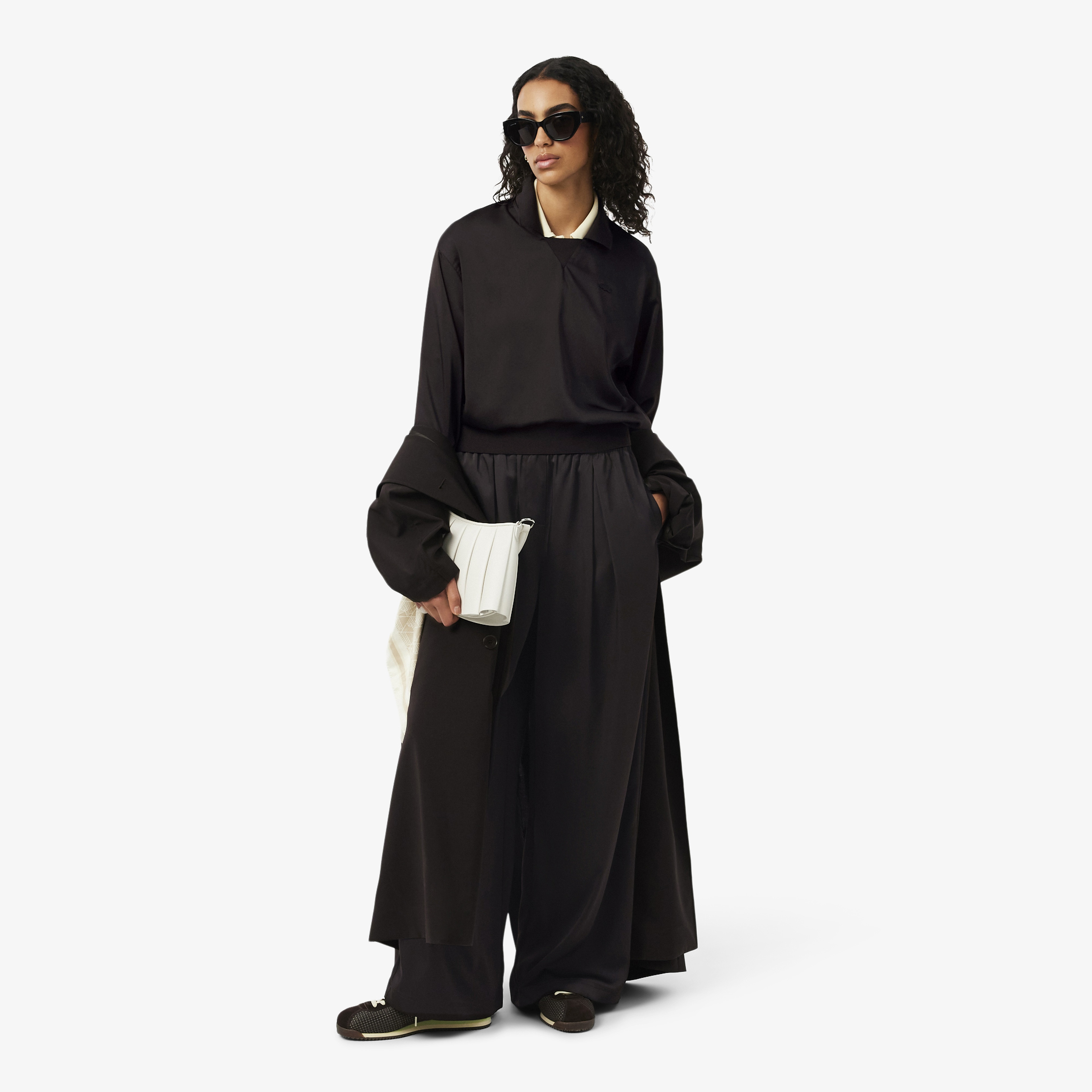 Kadın Relaxed Fit Koyu Kahverengi Polo
