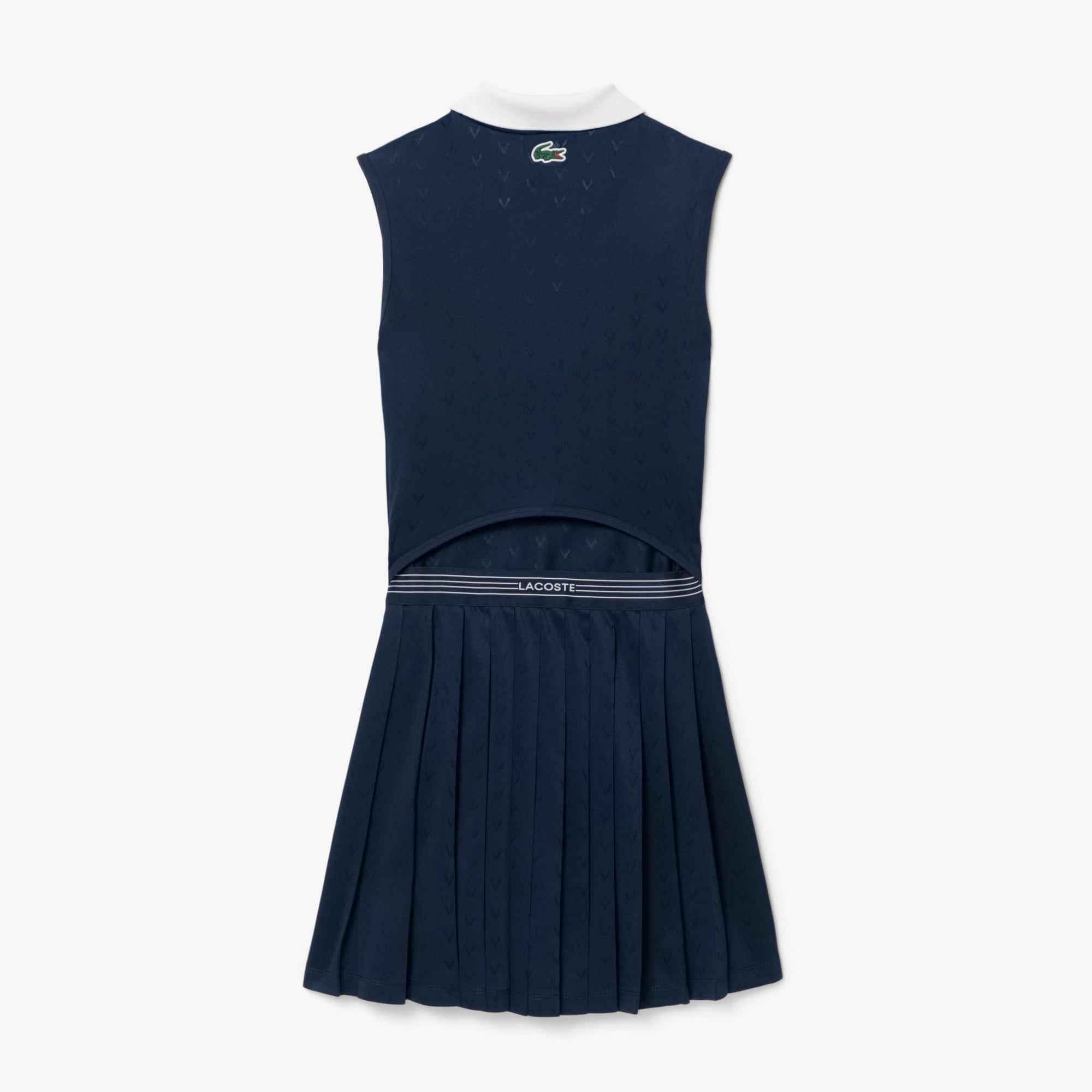 SPORT Kadın Slim Fit Kolsuz Polo Yaka Lacivert Elbise