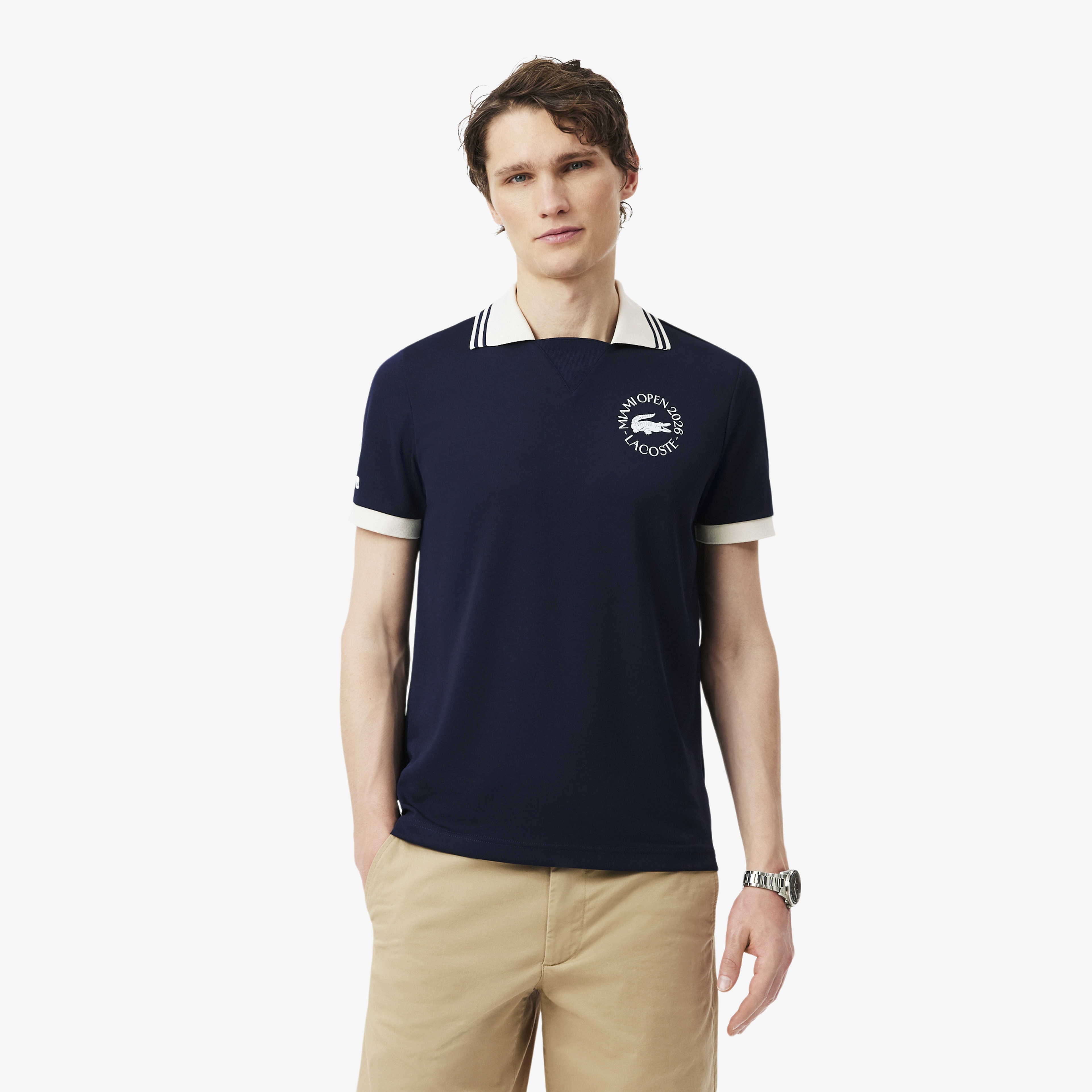 Erkek Regular Fit Baskılı Lacivert Polo Erkek Regular Fit Baskılı Lacivert Polo