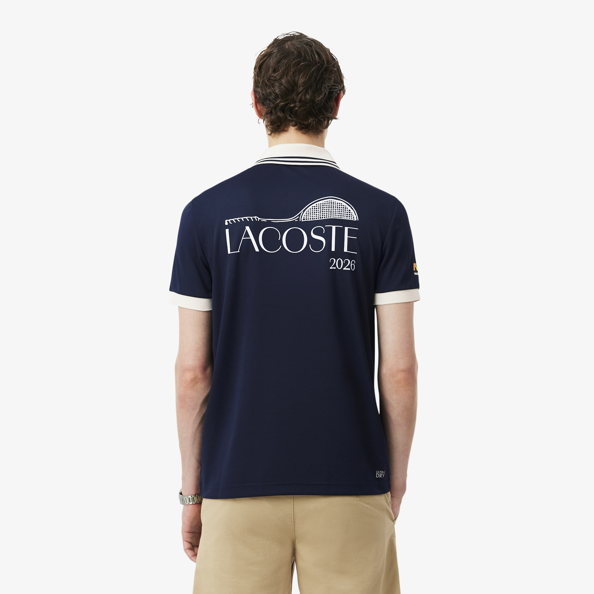 Lacoste Erkek Regular Fit Baskılı Lacivert Polo görsel 3