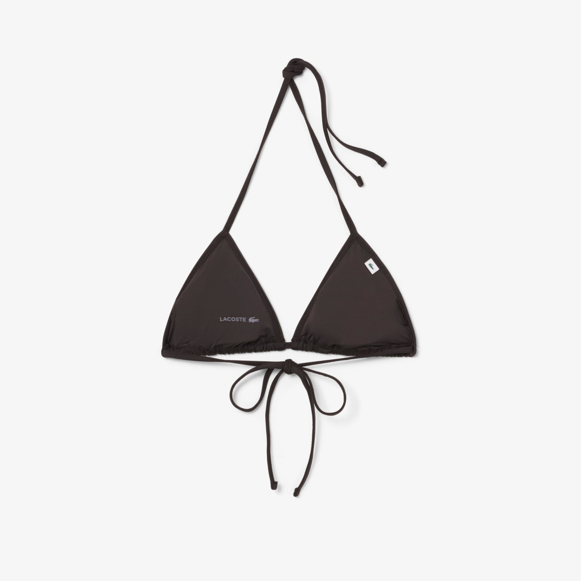 Lacoste Kadın Koyu Kahverengi Bikini Üstü görsel 6
