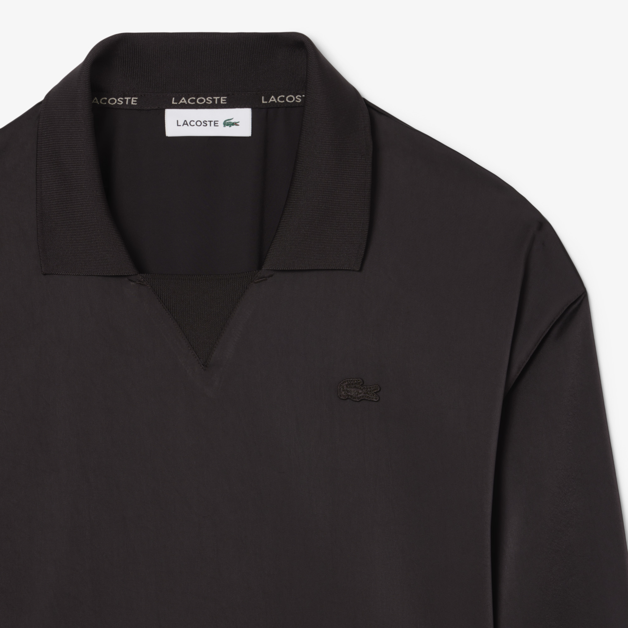 Lacoste Kadın Regular Fit Uzun Kollu Polo Yaka Kahverengi Elbise görsel 6