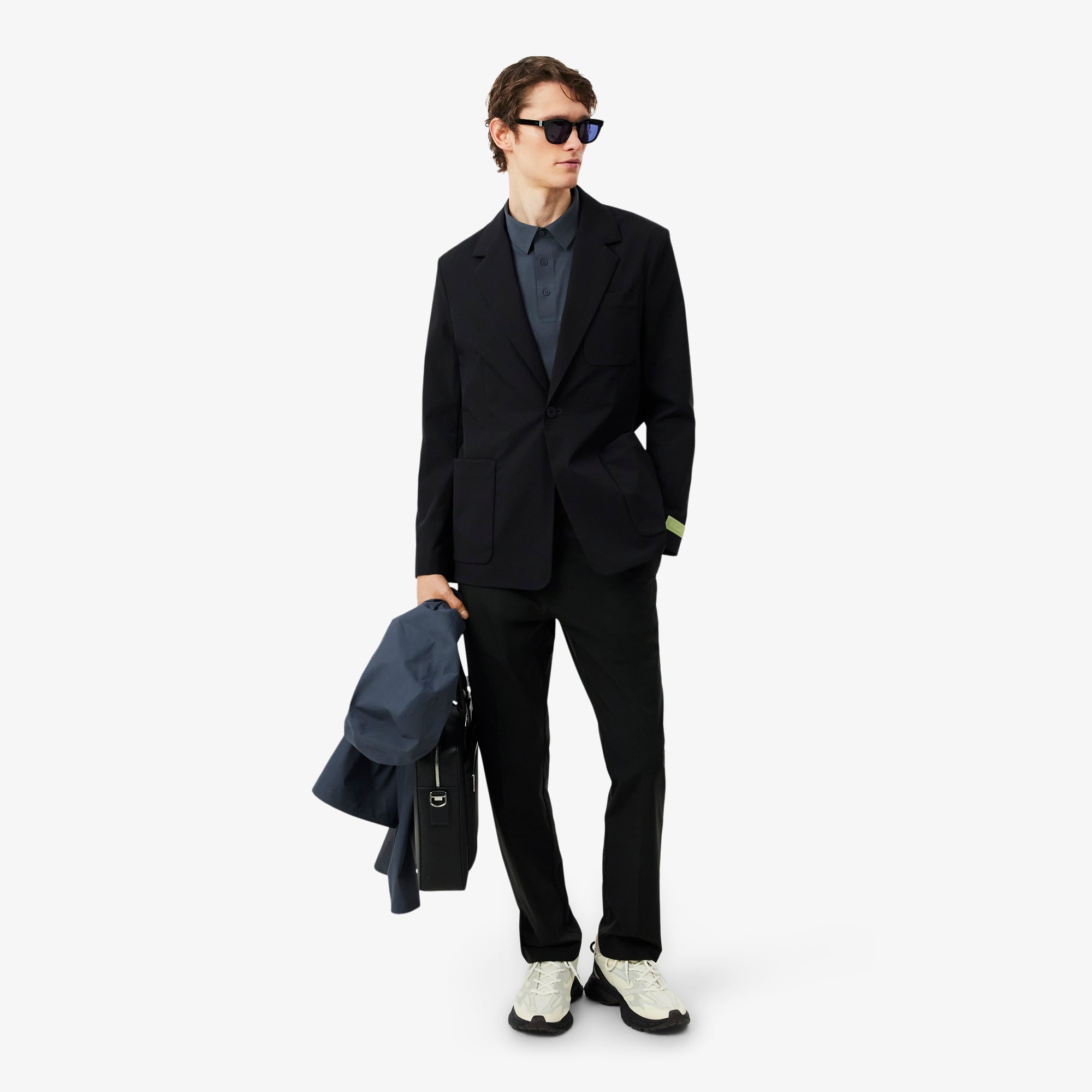 Lacoste Erkek Regular Fit Siyah Blazer görsel 4