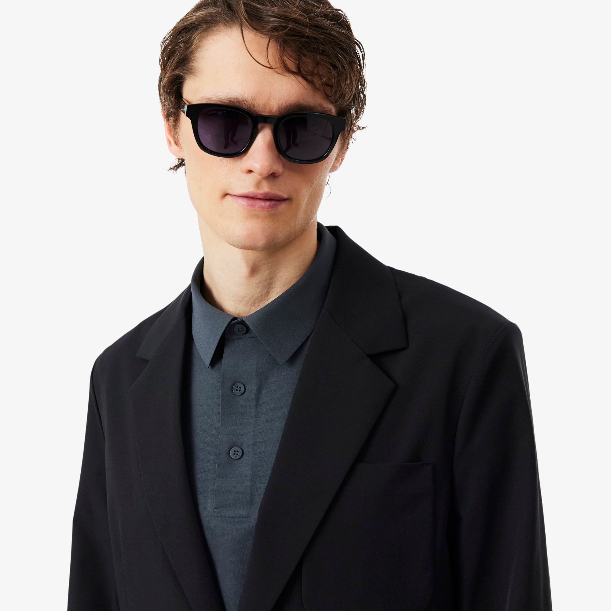 Erkek Regular Fit Siyah Blazer