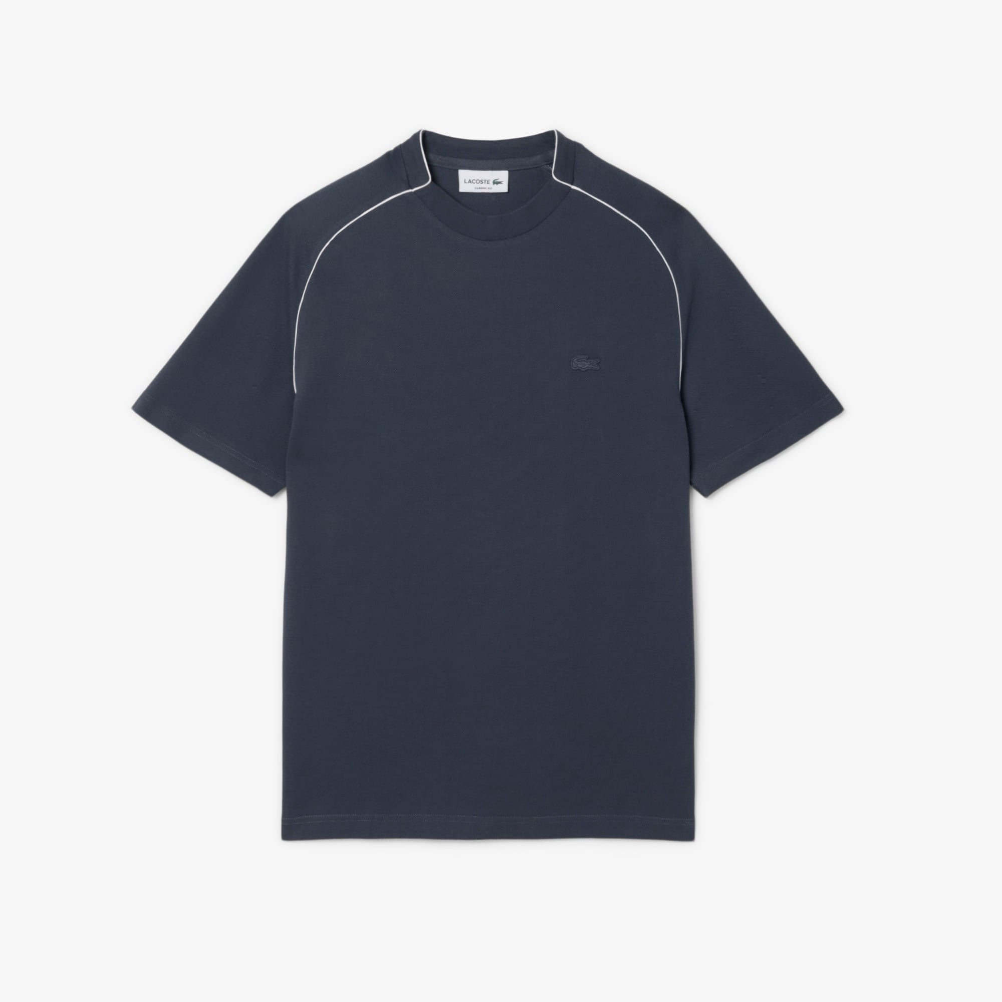 Erkek Classic Fit Bisiklet Yaka Koyu Gri T-Shirt