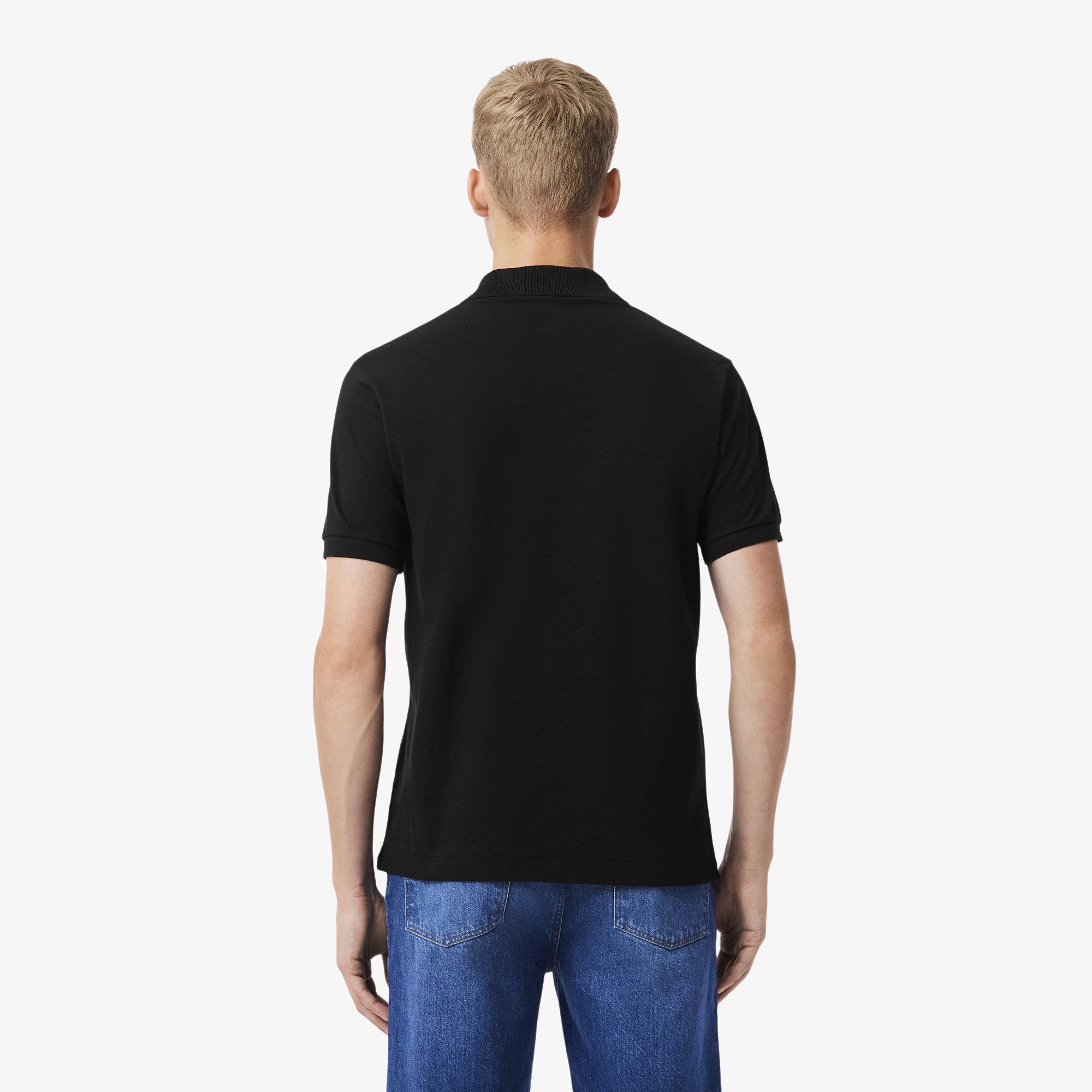 L.12.12 Erkek Classic Fit Siyah Polo