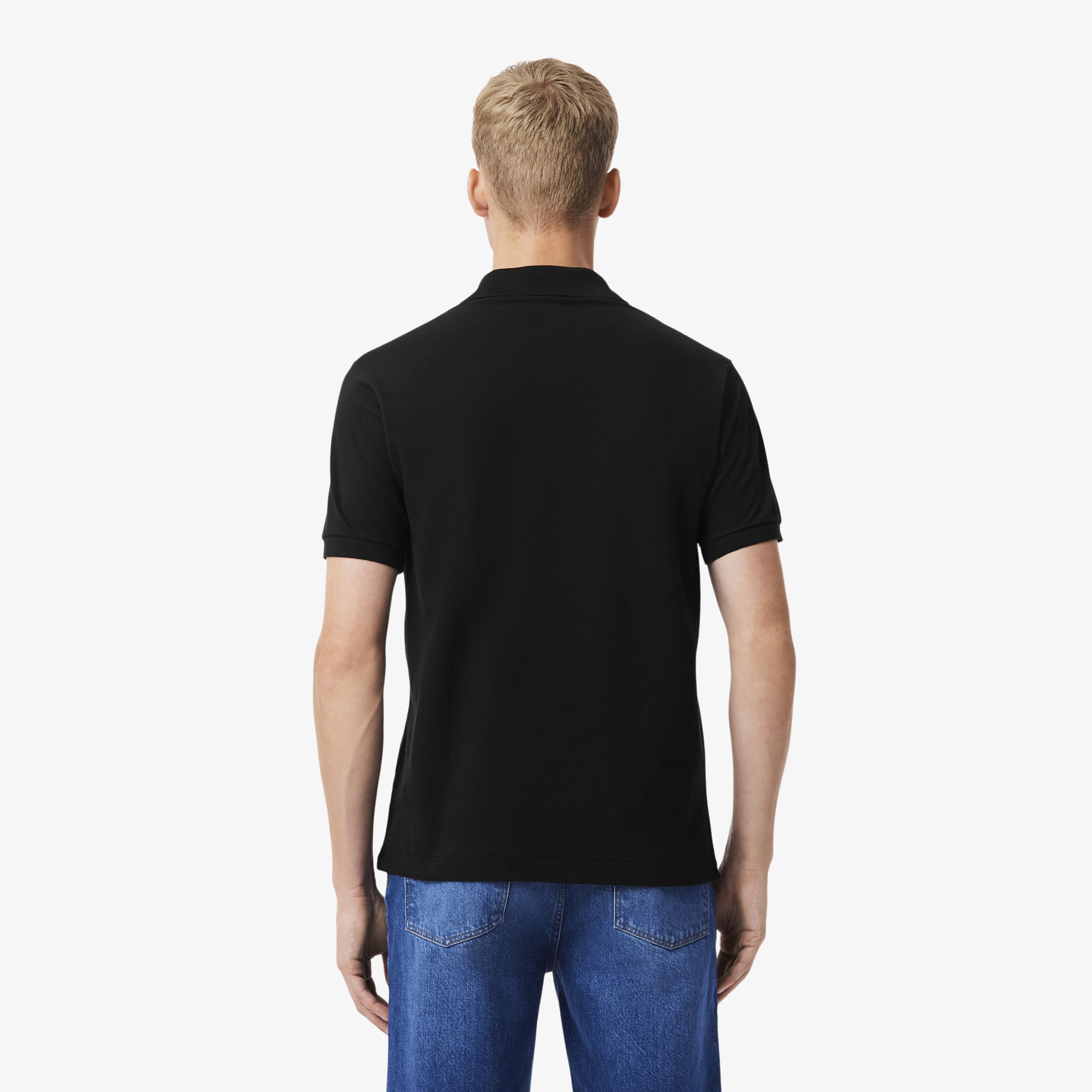 L.12.12 Erkek Classic Fit Siyah Polo