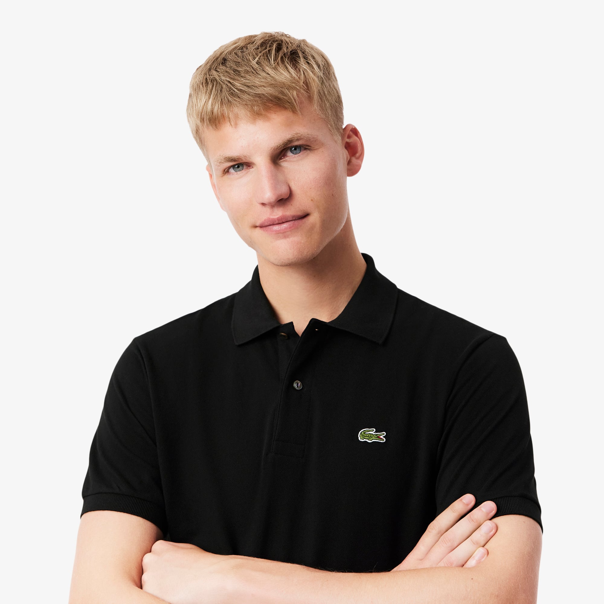 L.12.12 Erkek Classic Fit Siyah Polo L1212.031 | Lacoste