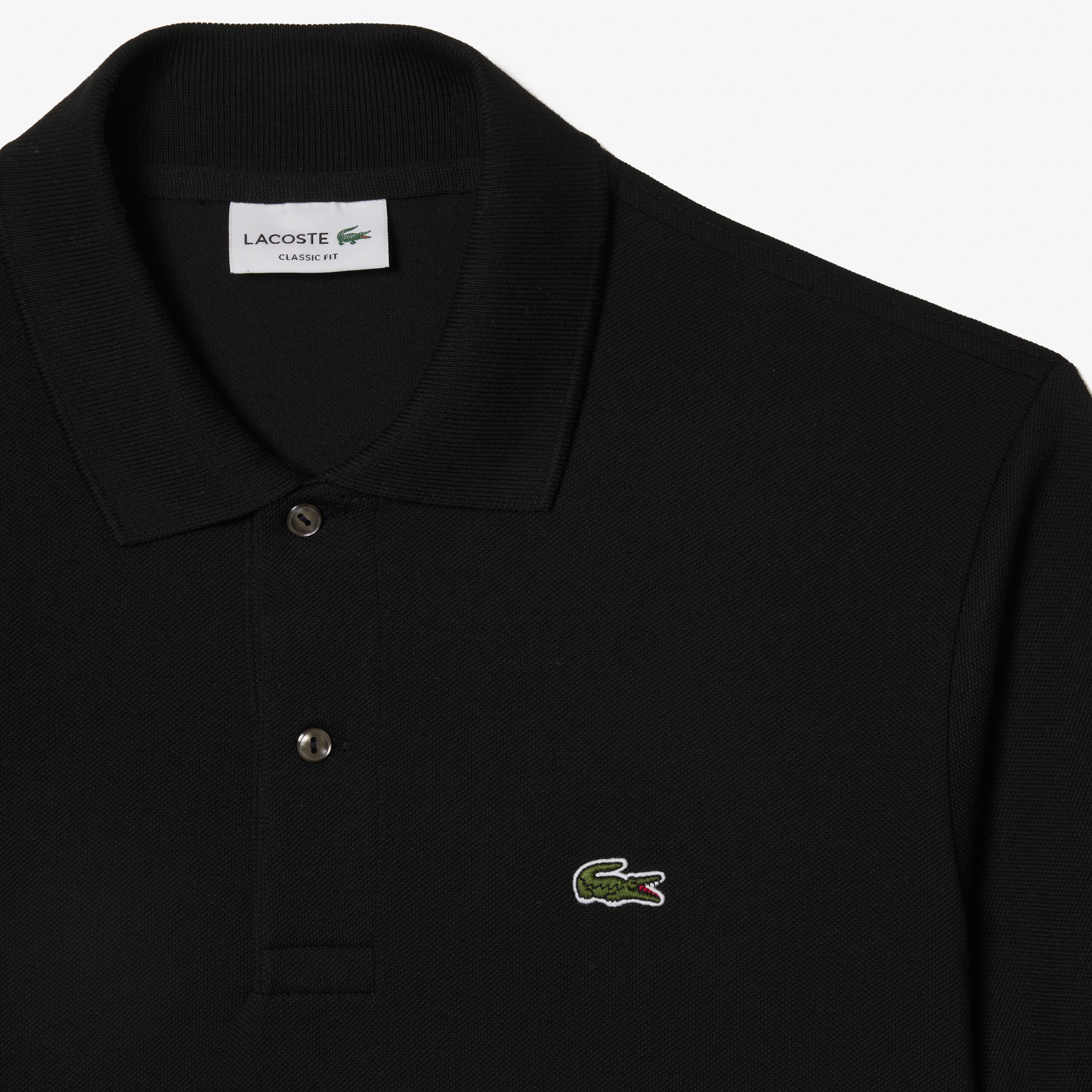 L.12.12 Erkek Classic Fit Siyah Polo
