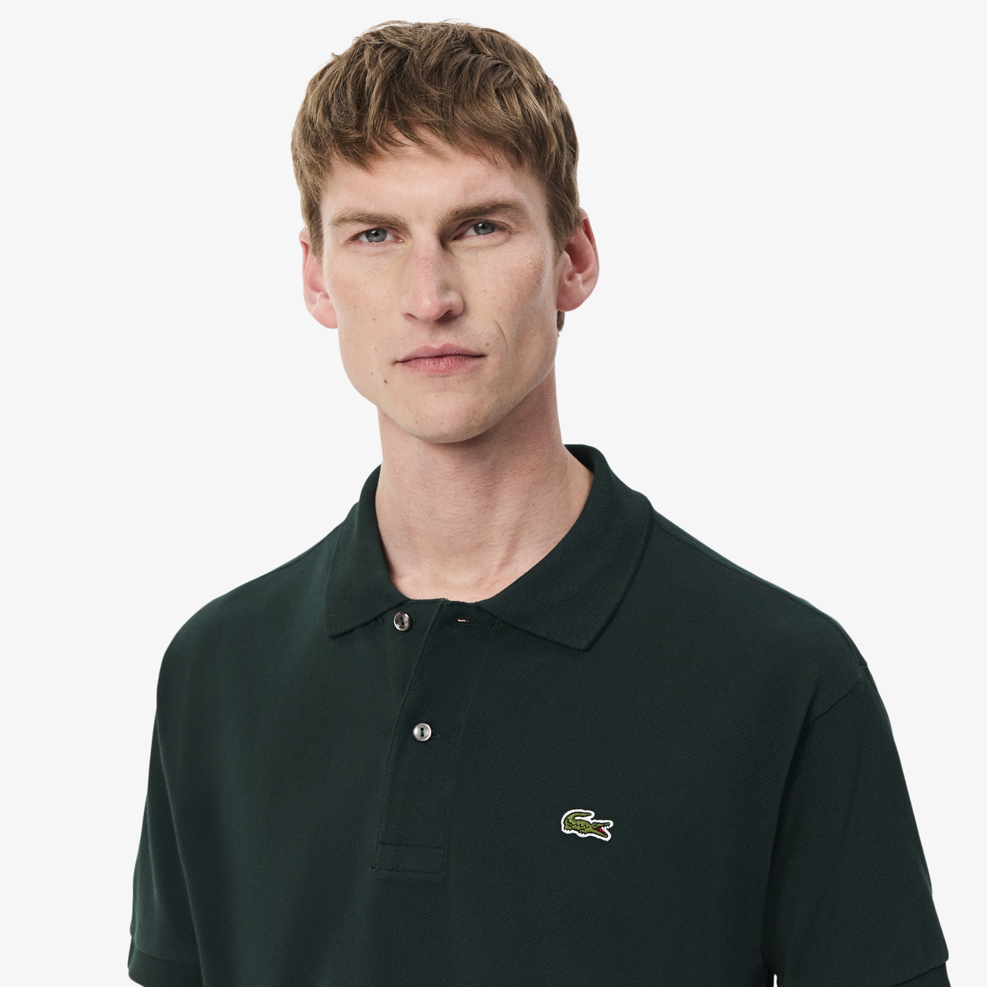 Lacoste L.12.12 Erkek Classic Fit Koyu Yeşil Polo görsel 2
