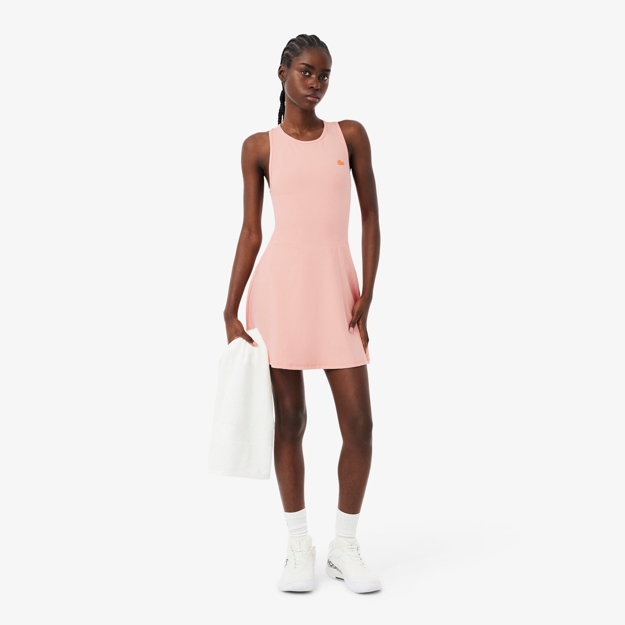 Kadın Kolsuz Bisiklet Yaka Ultra Dry Pembe Elbise