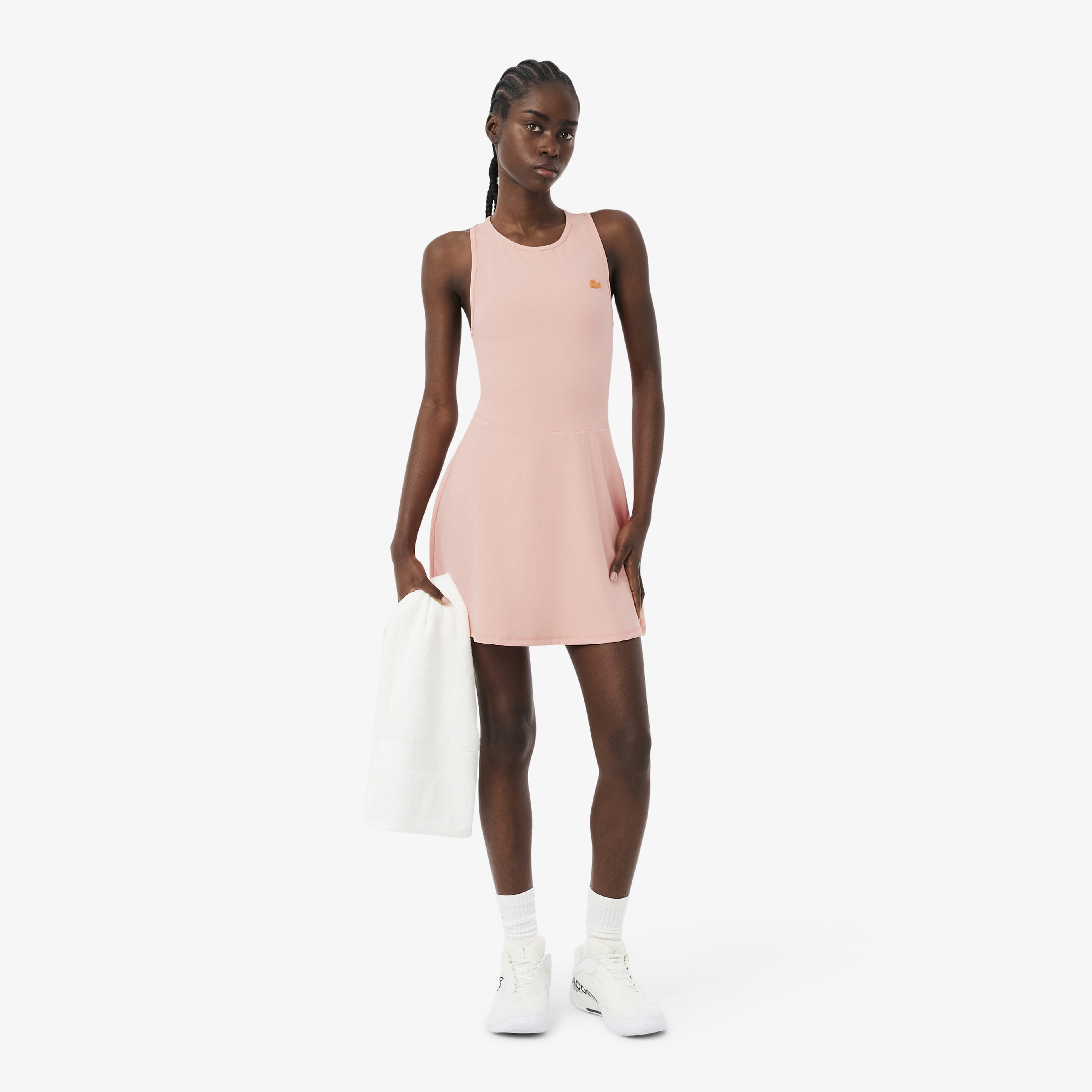 Kadın Kolsuz Bisiklet Yaka Ultra Dry Pembe Elbise
