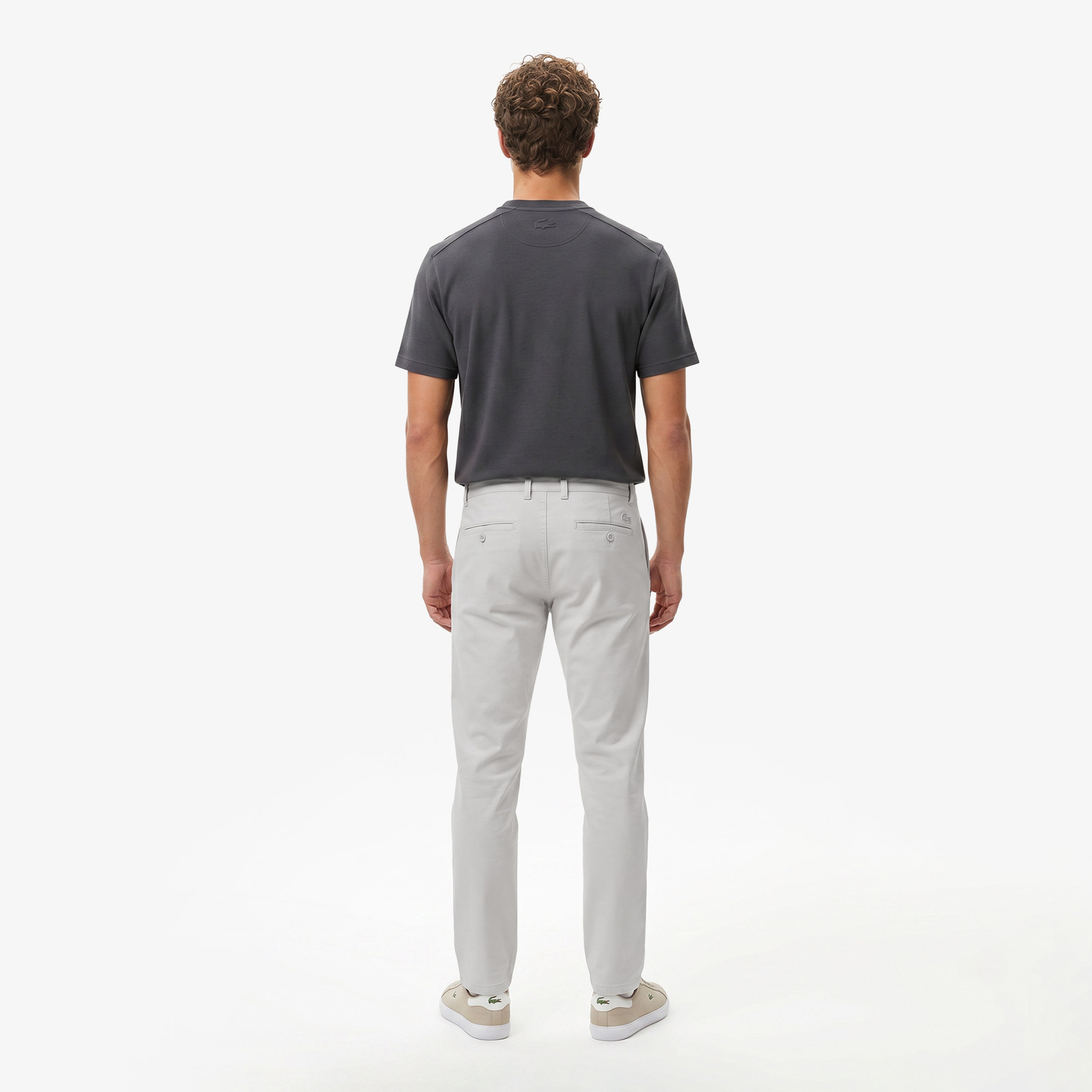 Erkek Slim Fit Gri Chino Pantolon Erkek Slim Fit Gri Chino Pantolon