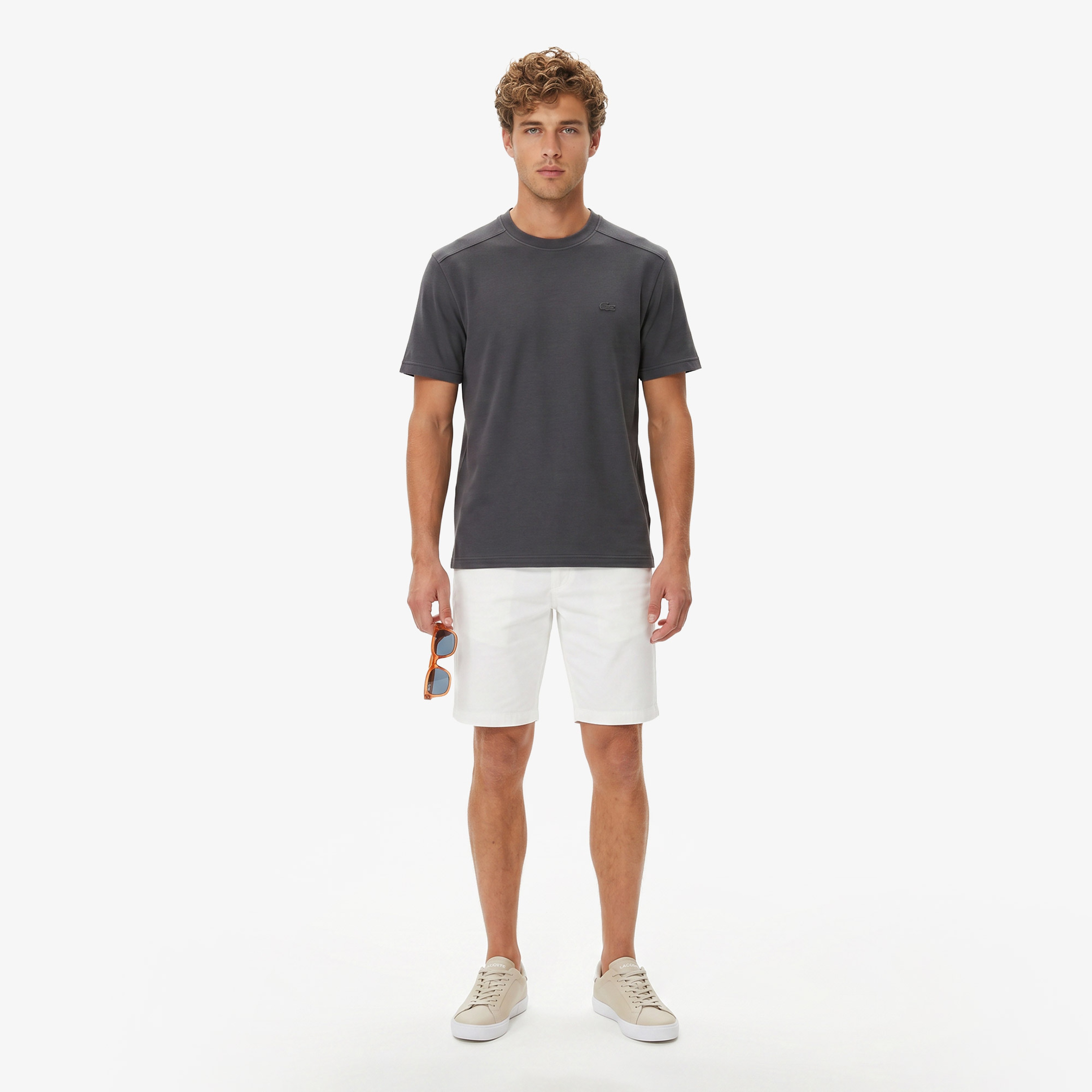 Erkek Relaxed Fit Bisiklet Yaka Koyu Gri T-Shirt Erkek Relaxed Fit Bisiklet Yaka Koyu Gri T-Shirt
