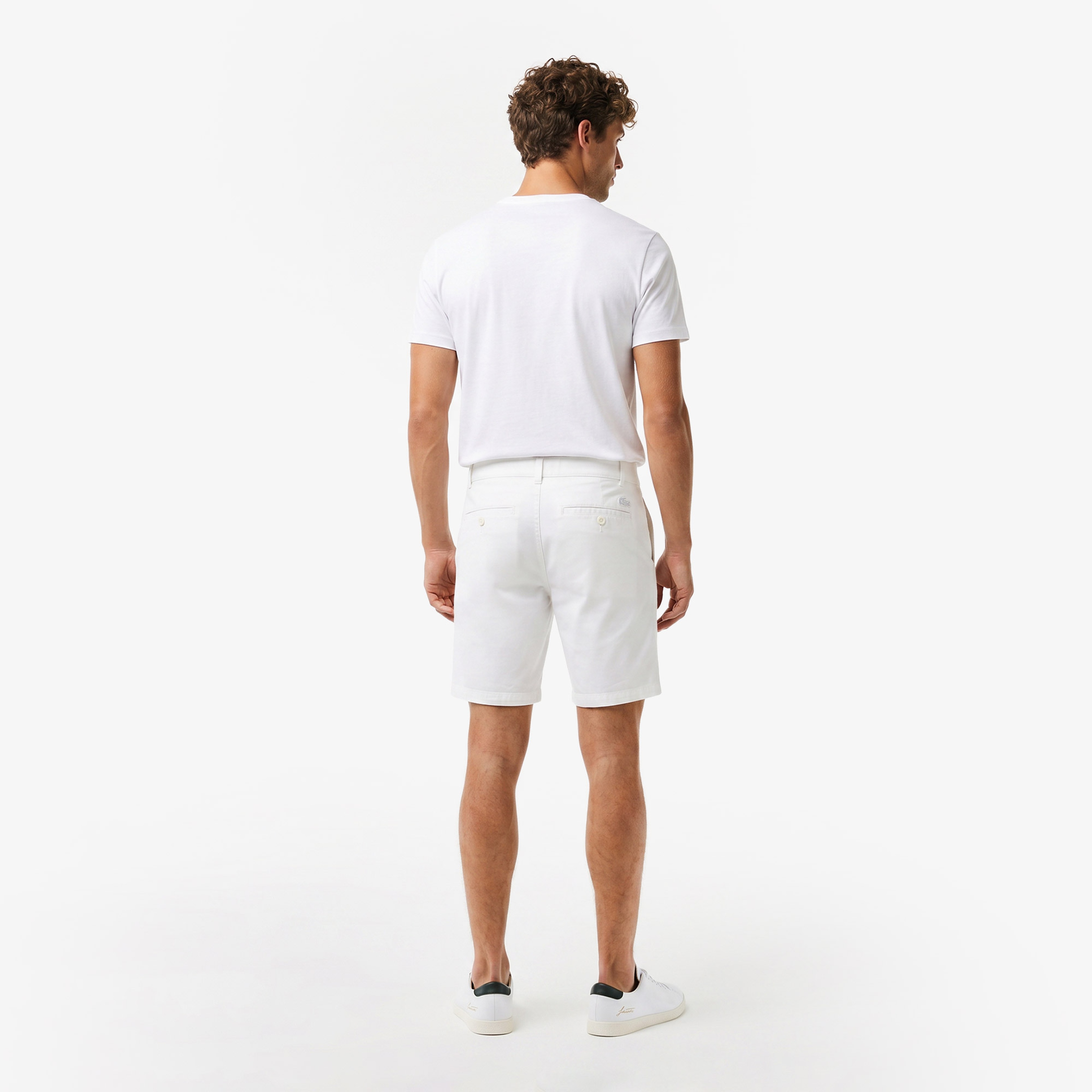 Erkek Slim Fit Krem Bermuda Erkek Slim Fit Krem Bermuda