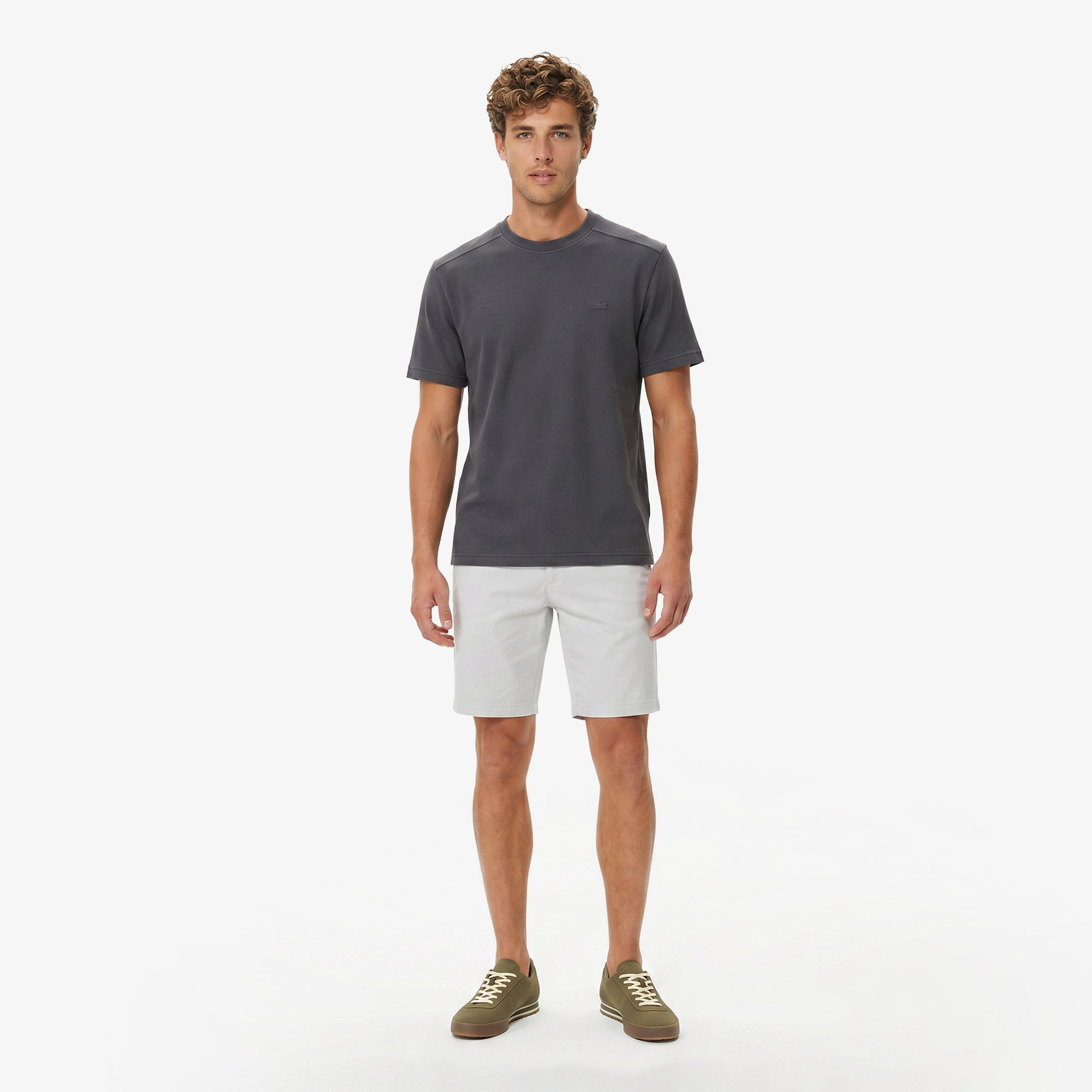 Erkek Slim Fit Gri Bermuda Erkek Slim Fit Gri Bermuda