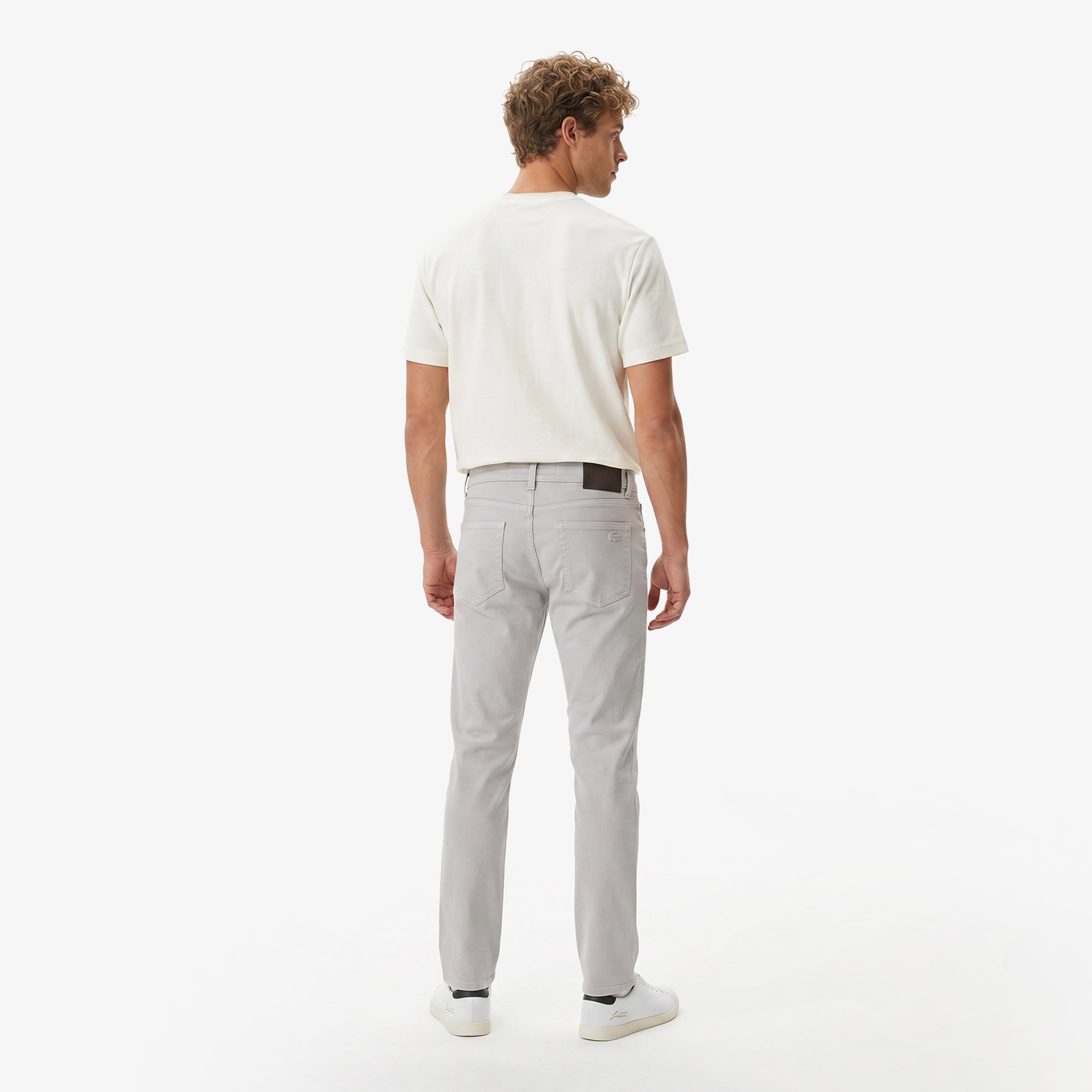 Erkek Slim Fit Gri Jean Pantolon