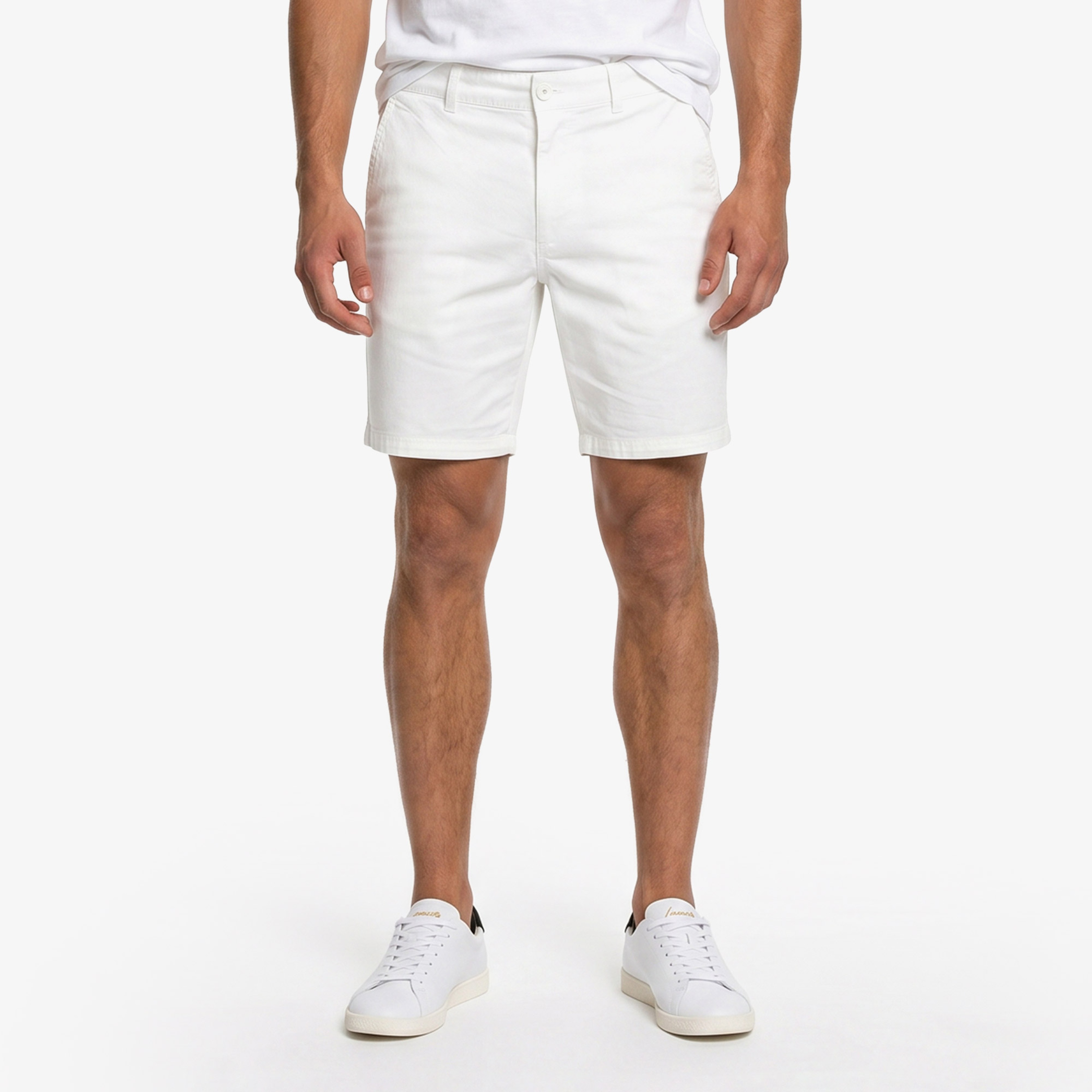 Erkek Slim Fit Krem Bermuda Erkek Slim Fit Krem Bermuda