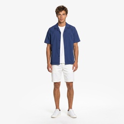 Erkek Slim Fit Krem Bermuda Krem