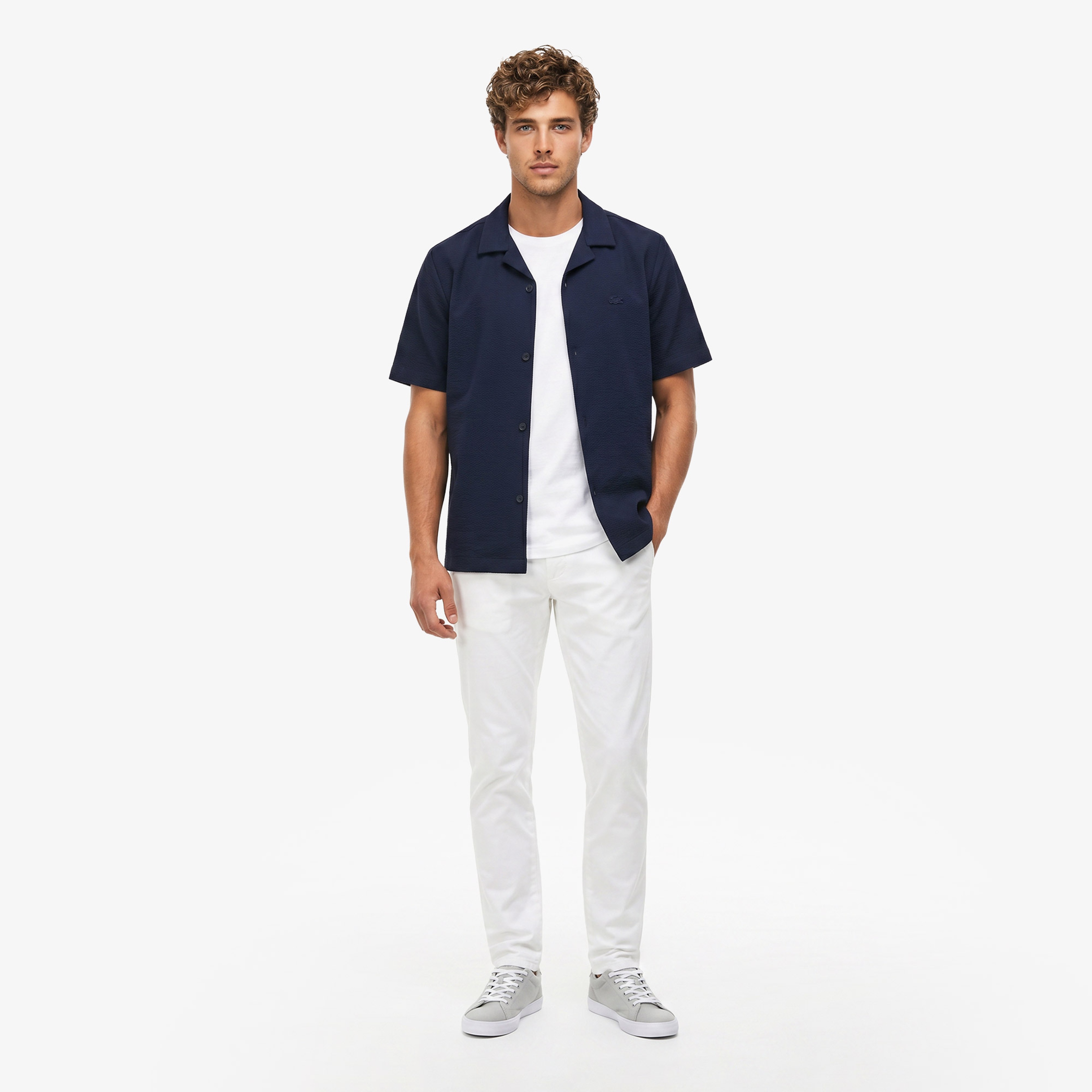 Erkek Slim Fit Krem Chino Pantolon Erkek Slim Fit Krem Chino Pantolon