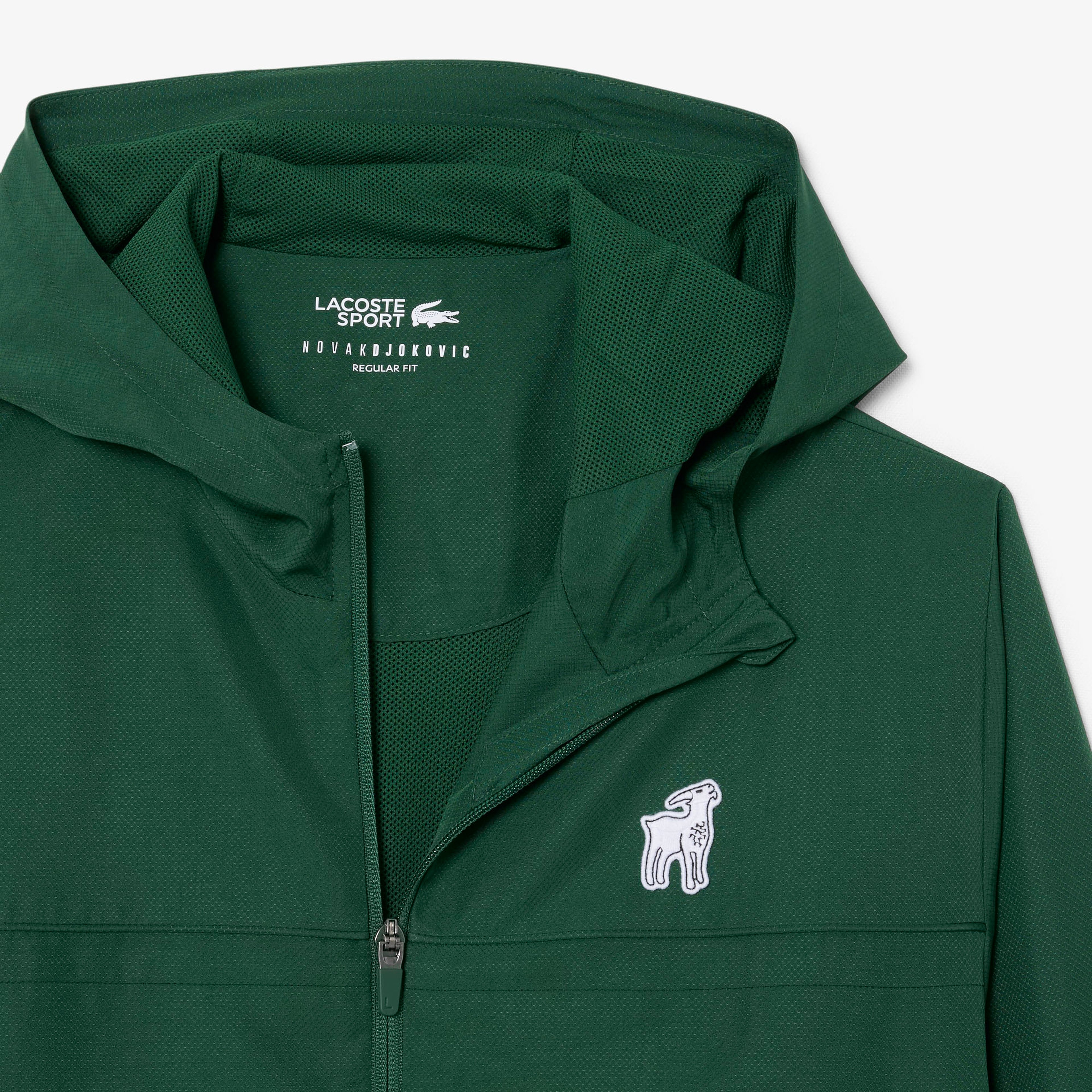 Lacoste x Novak Djokovic The GOAT Erkek Regular Fit Kapüşonlu Yeşil Yağmurluk Lacoste x Novak Djokovic The GOAT Erkek Regular Fit Kapüşonlu Yeşil Yağmurluk