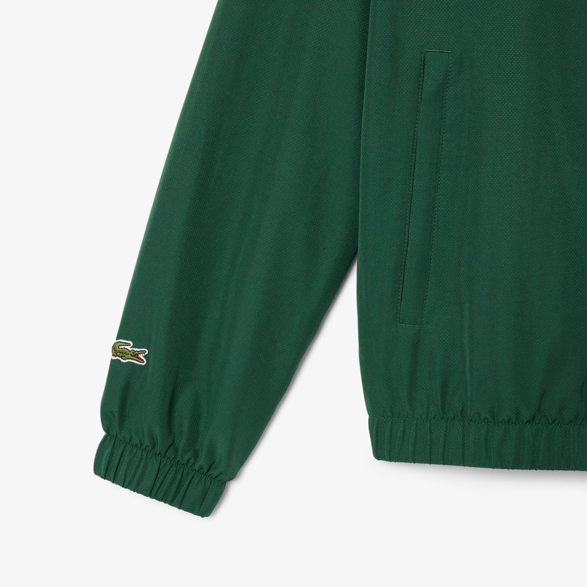 Lacoste x Novak Djokovic The GOAT Erkek Regular Fit Kapüşonlu Yeşil Yağmurluk