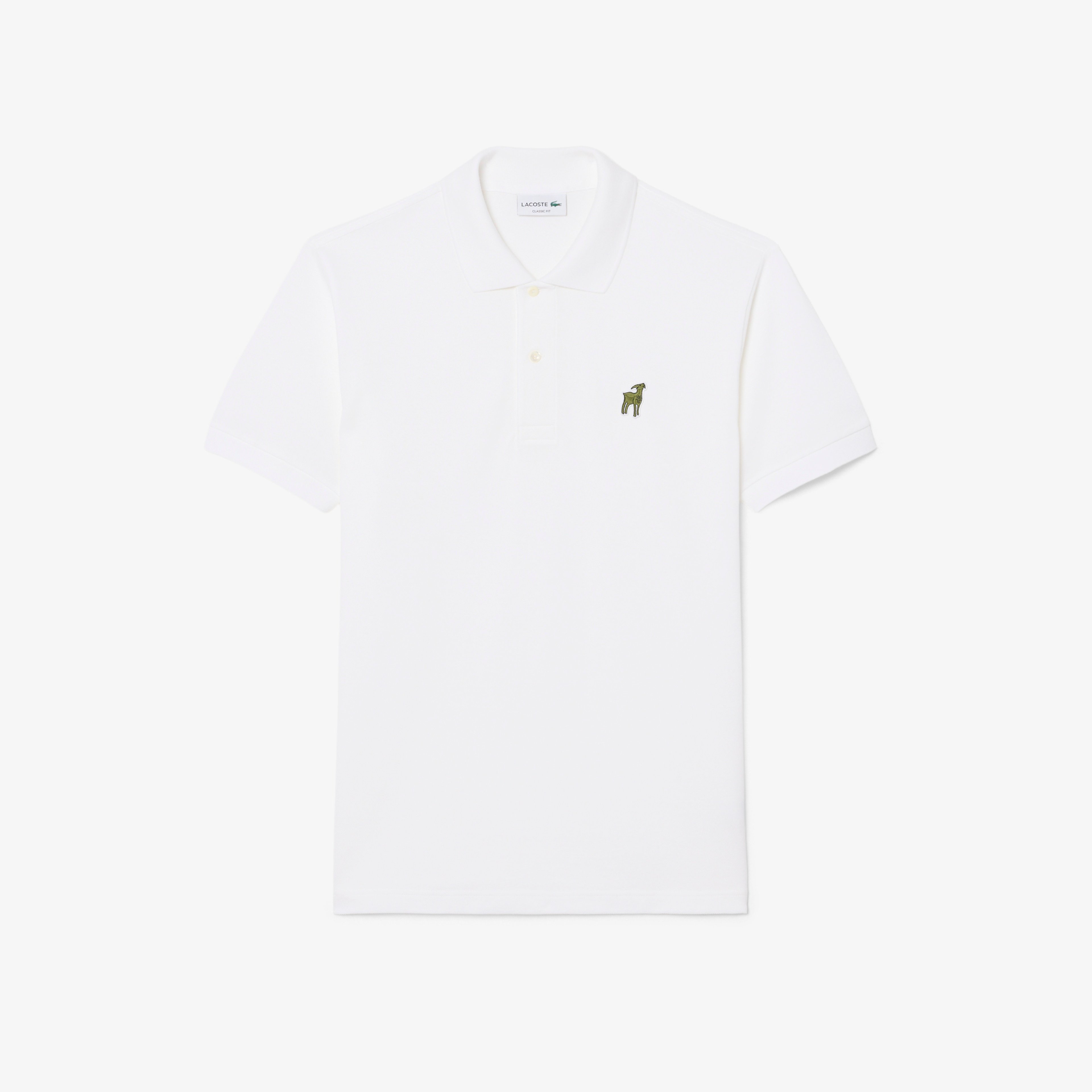Lacoste x Novak Djokovic The GOAT Erkek Classic Fit Beyaz Polo Lacoste x Novak Djokovic The GOAT Erkek Classic Fit Beyaz Polo