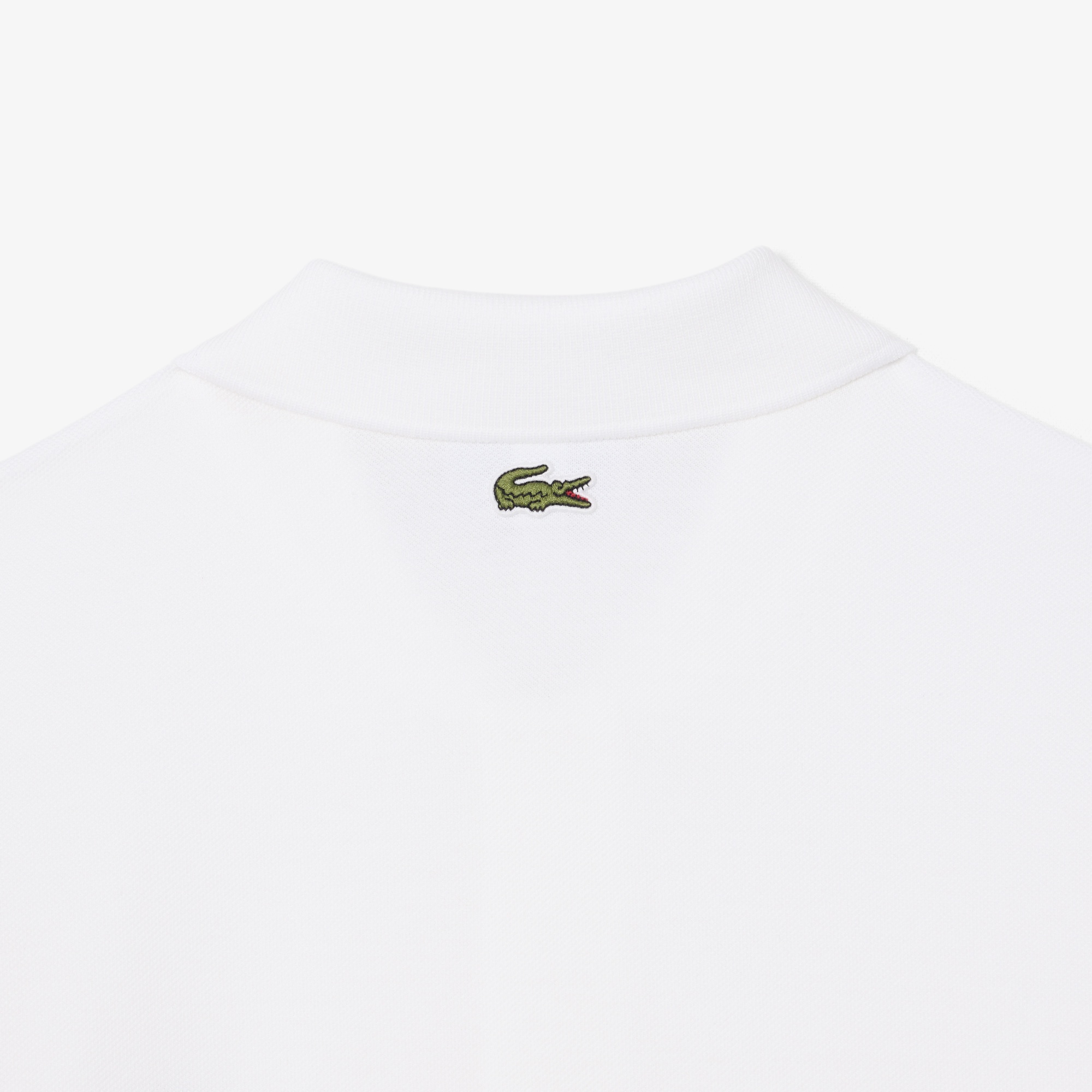 Lacoste x Novak Djokovic The GOAT Erkek Classic Fit Beyaz Polo
