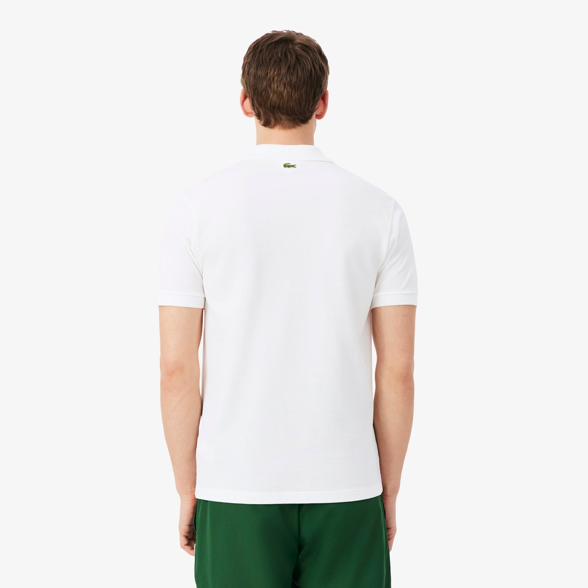 Lacoste x Novak Djokovic The GOAT Erkek Classic Fit Beyaz Polo