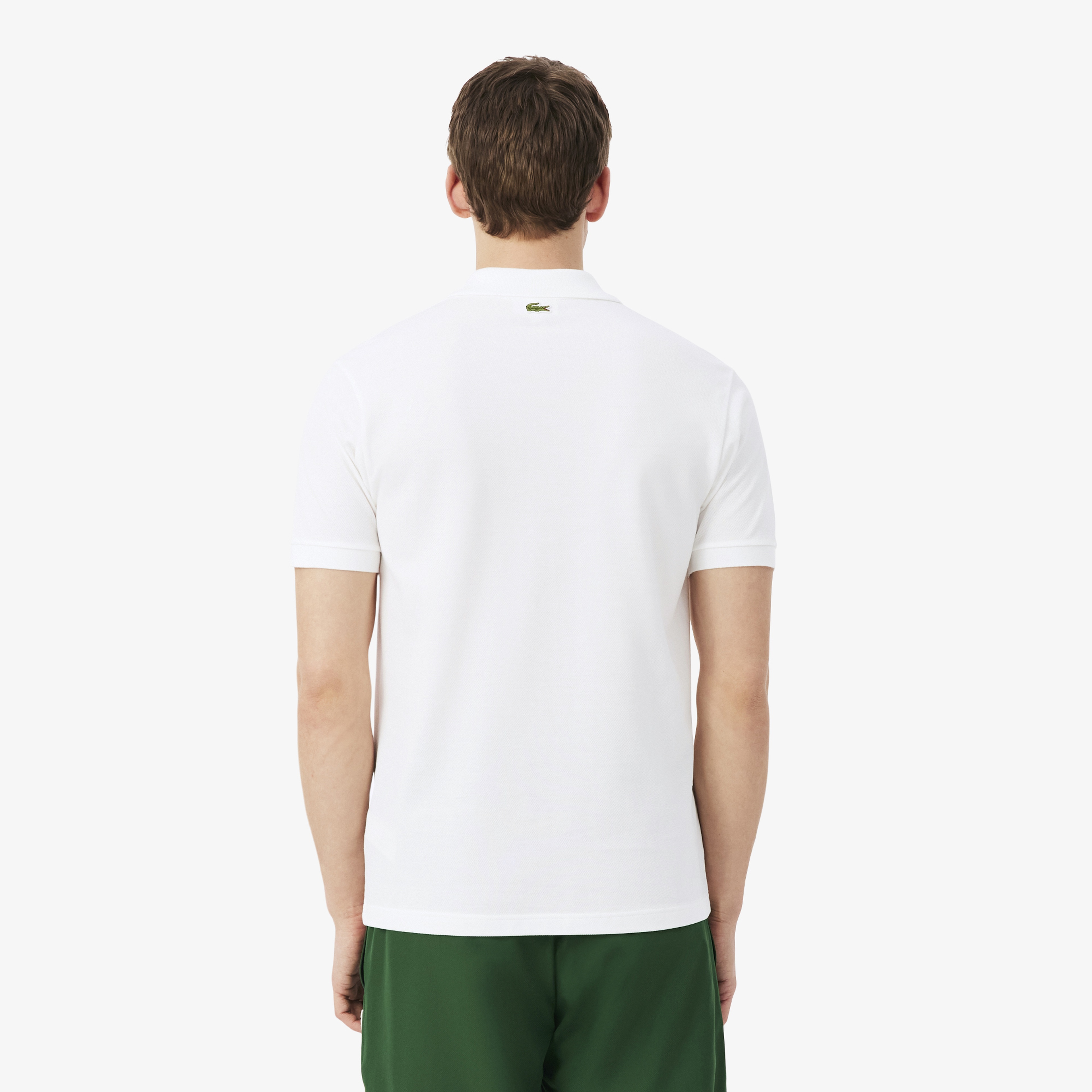 Lacoste x Novak Djokovic The GOAT Erkek Classic Fit Beyaz Polo Lacoste x Novak Djokovic The GOAT Erkek Classic Fit Beyaz Polo