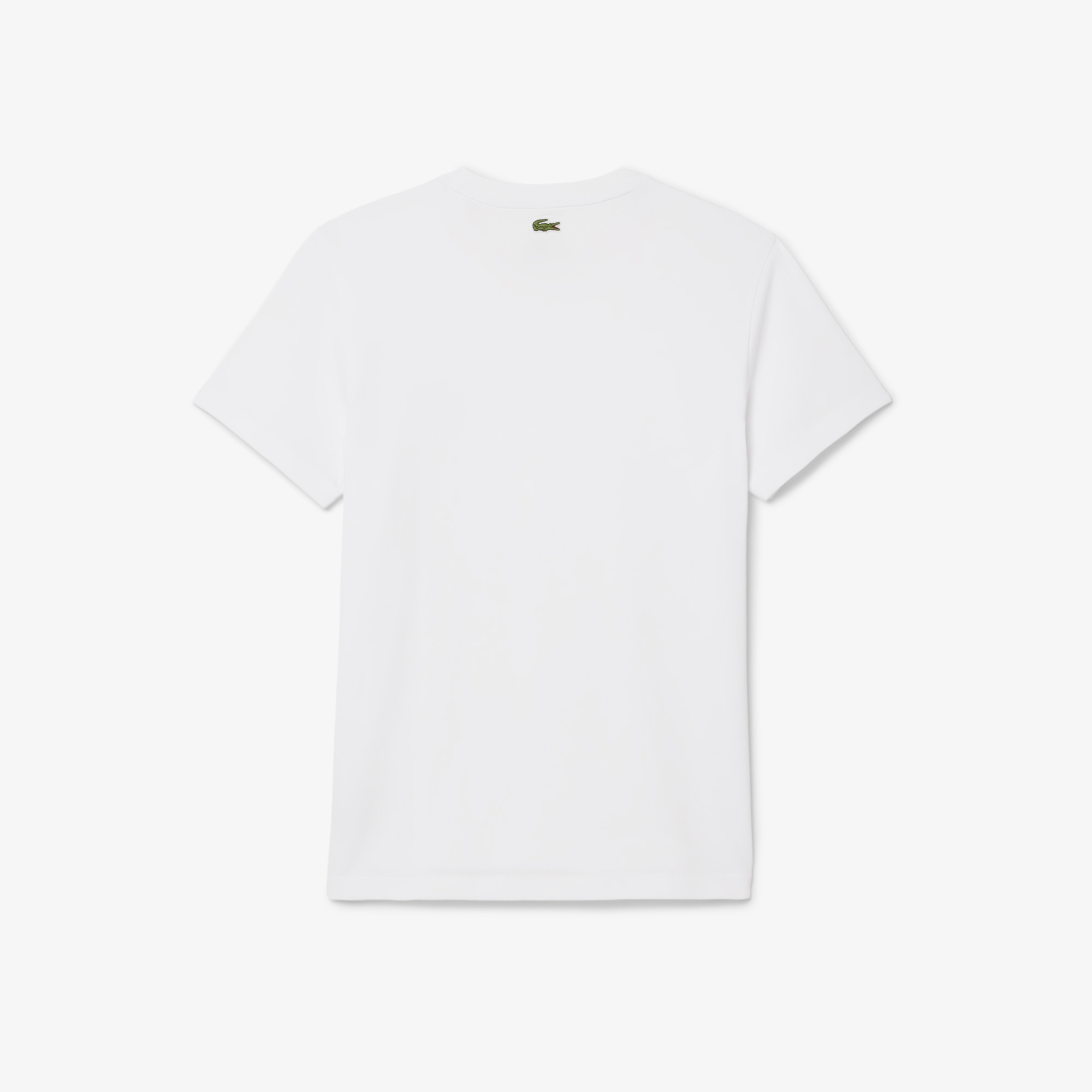 Lacoste x Novak Djokovic The GOAT Erkek Regular Fit Bisiklet Yaka Beyaz T-Shirt