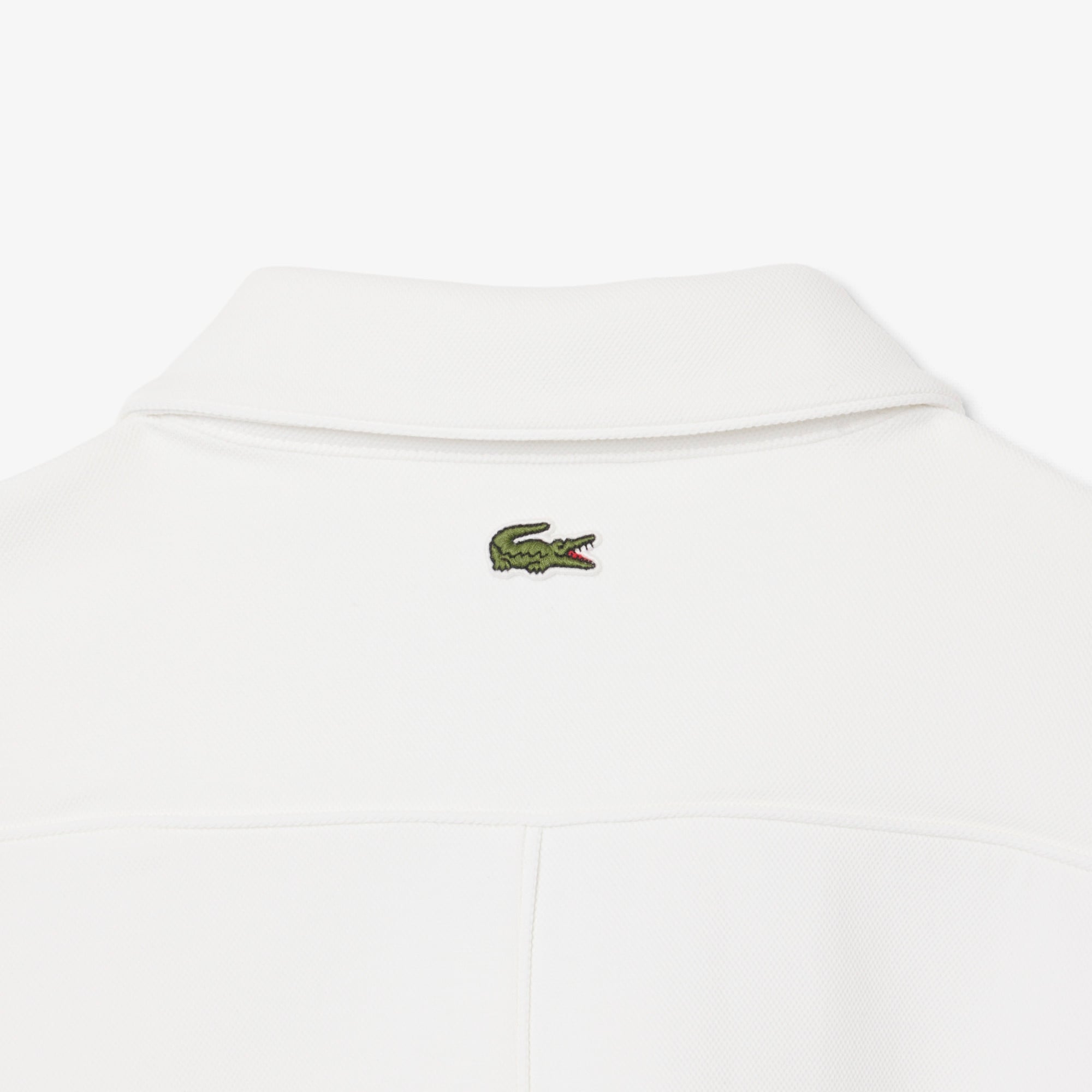 Lacoste x Novak Djokovic The GOAT Erkek Regular Fit Fermuarlı Beyaz Sweatshirt