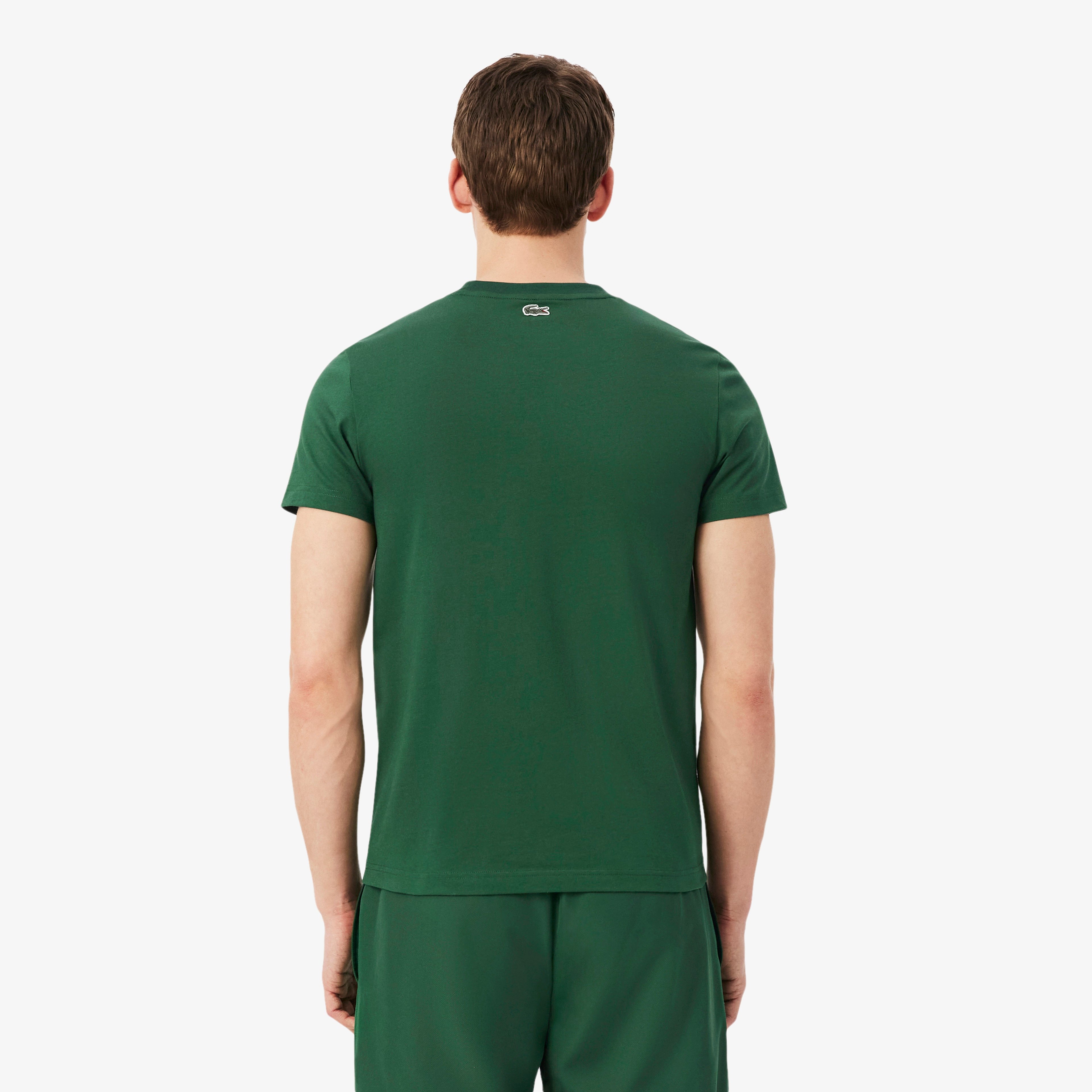 Lacoste x Novak Djokovic The GOAT Erkek Regular Fit Bisiklet Yaka Yeşil T-Shirt Lacoste x Novak Djokovic The GOAT Erkek Regular Fit Bisiklet Yaka Yeşil T-Shirt