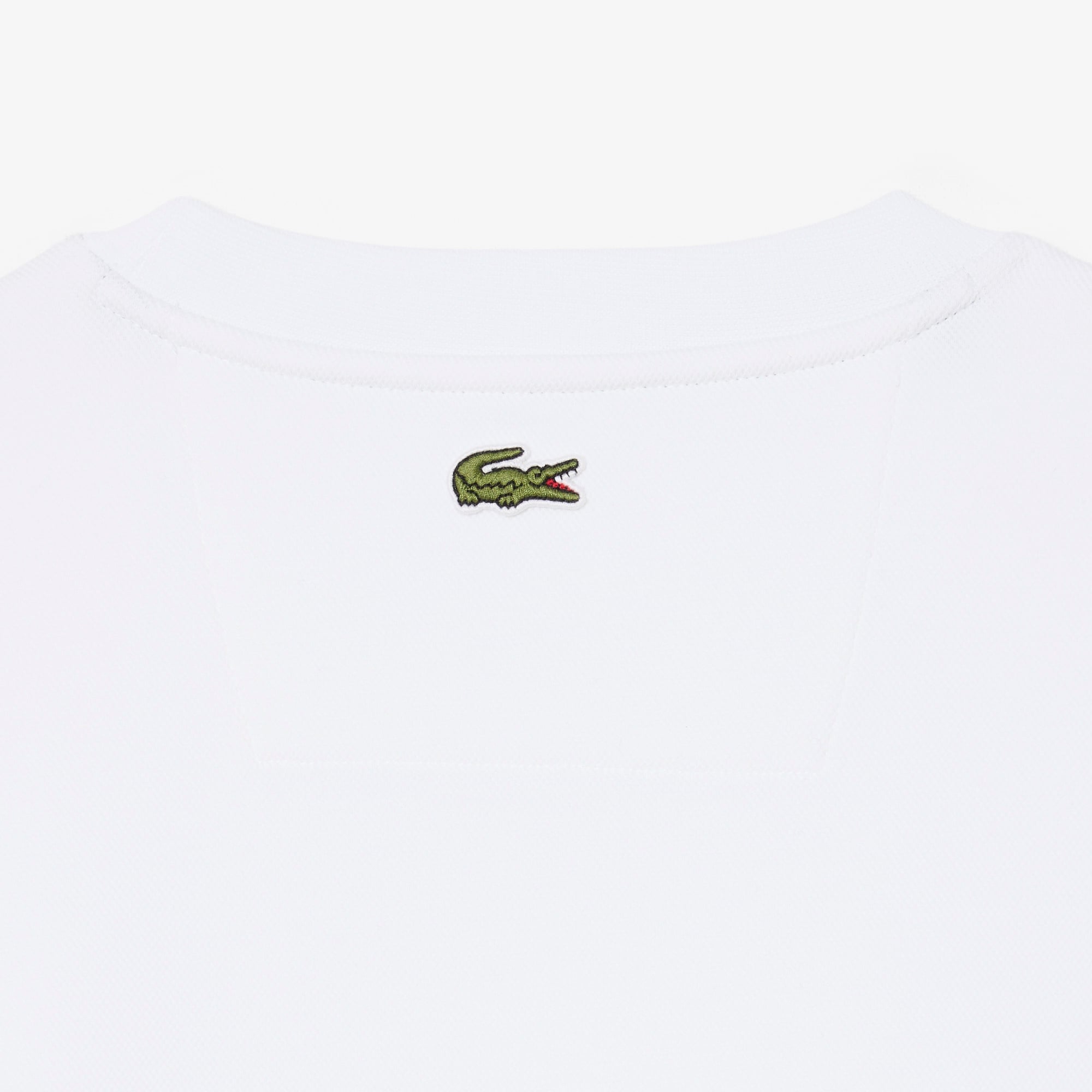 Lacoste x Novak Djokovic The GOAT Erkek Regular Fit Bisiklet Yaka Beyaz Sweatshirt