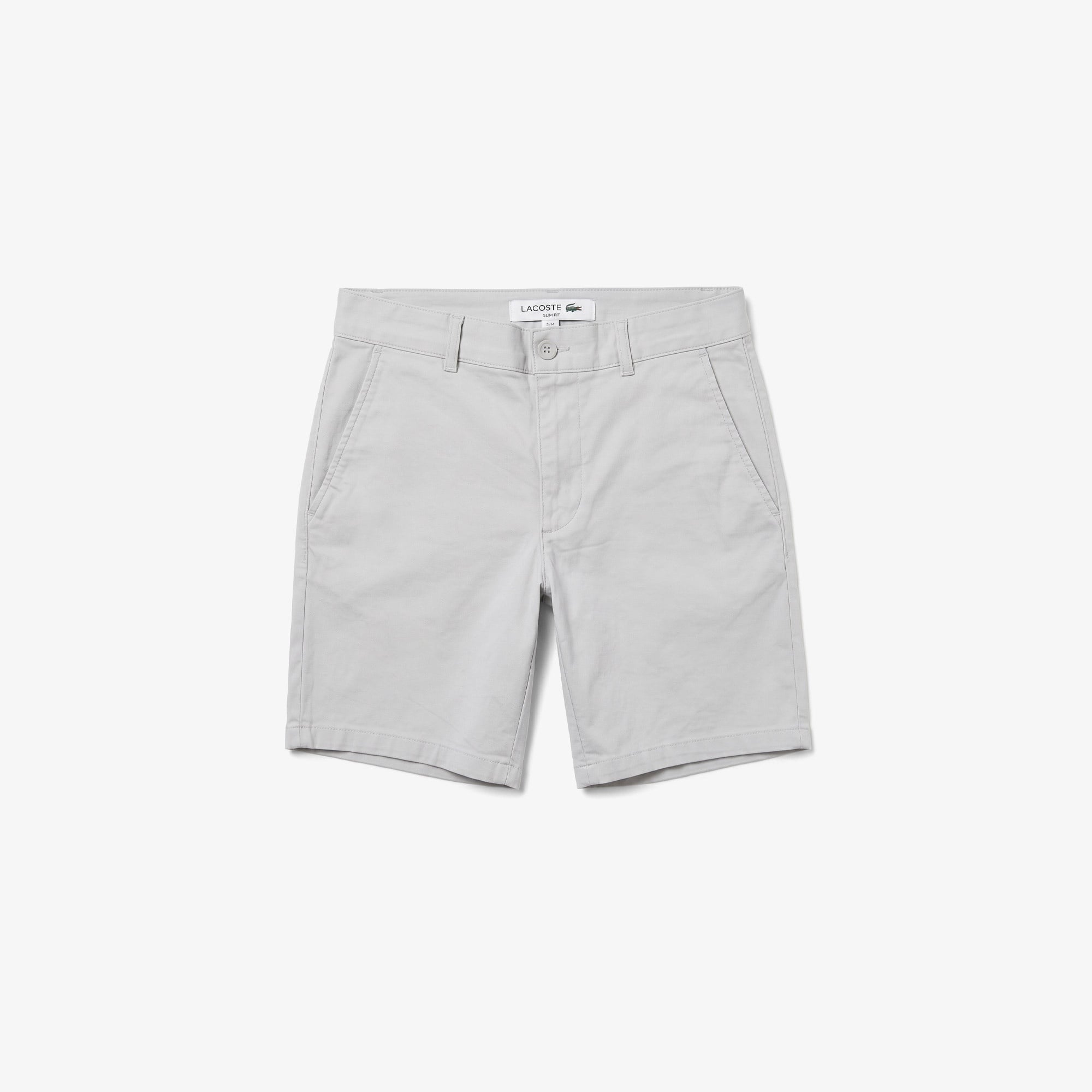 Erkek Slim Fit Gri Bermuda Şort