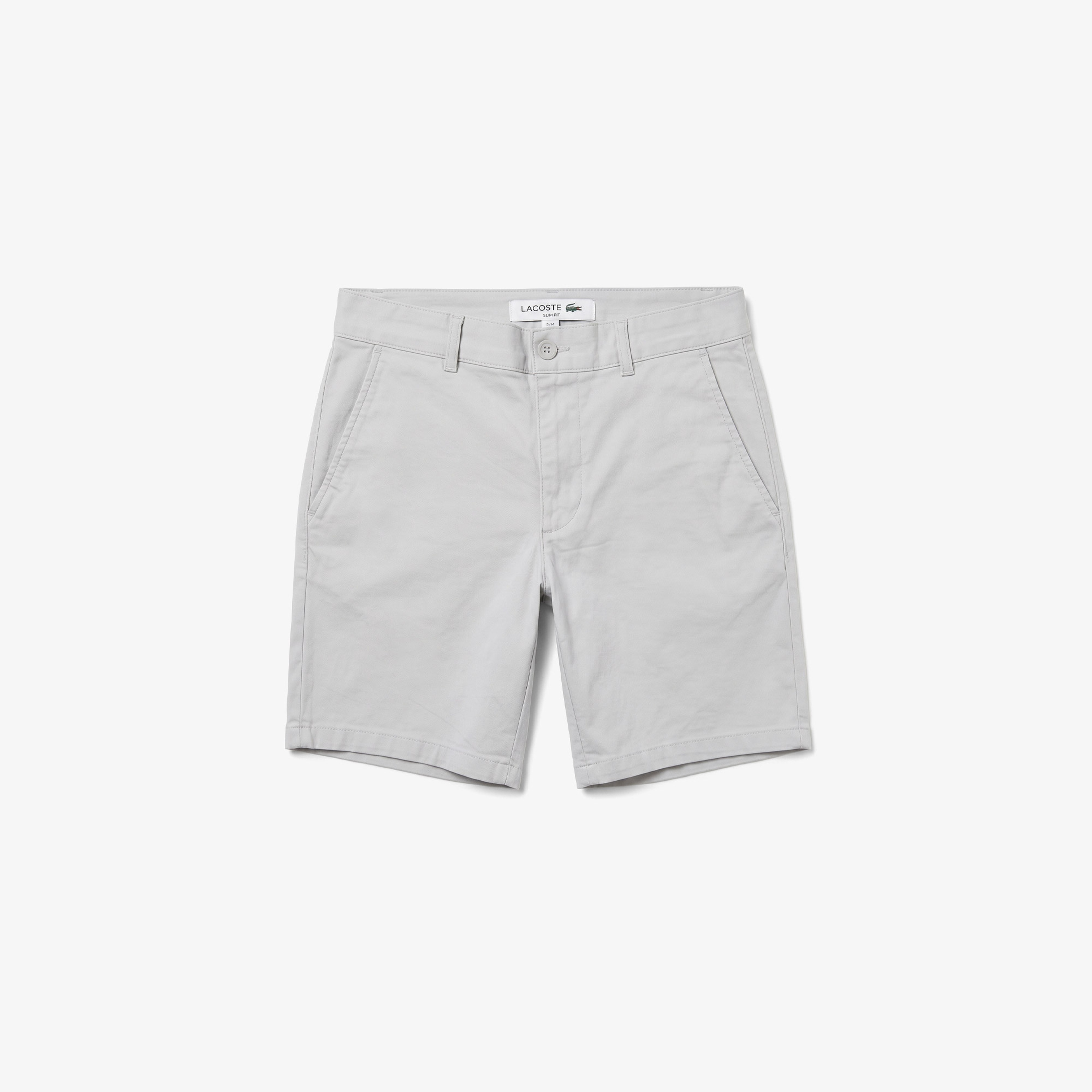 Erkek Slim Fit Gri Bermuda Şort