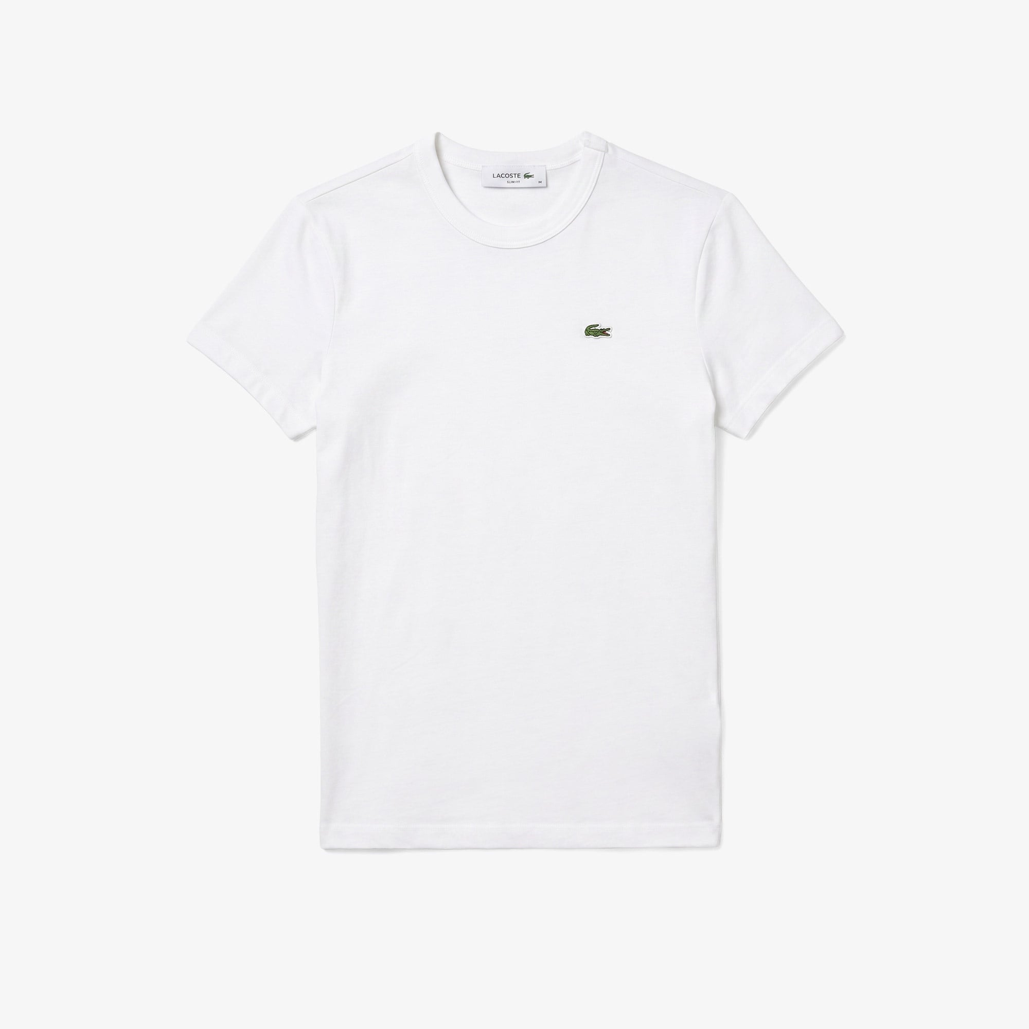 Kadın Slim Fit Bisiklet Yaka Beyaz T-Shirt