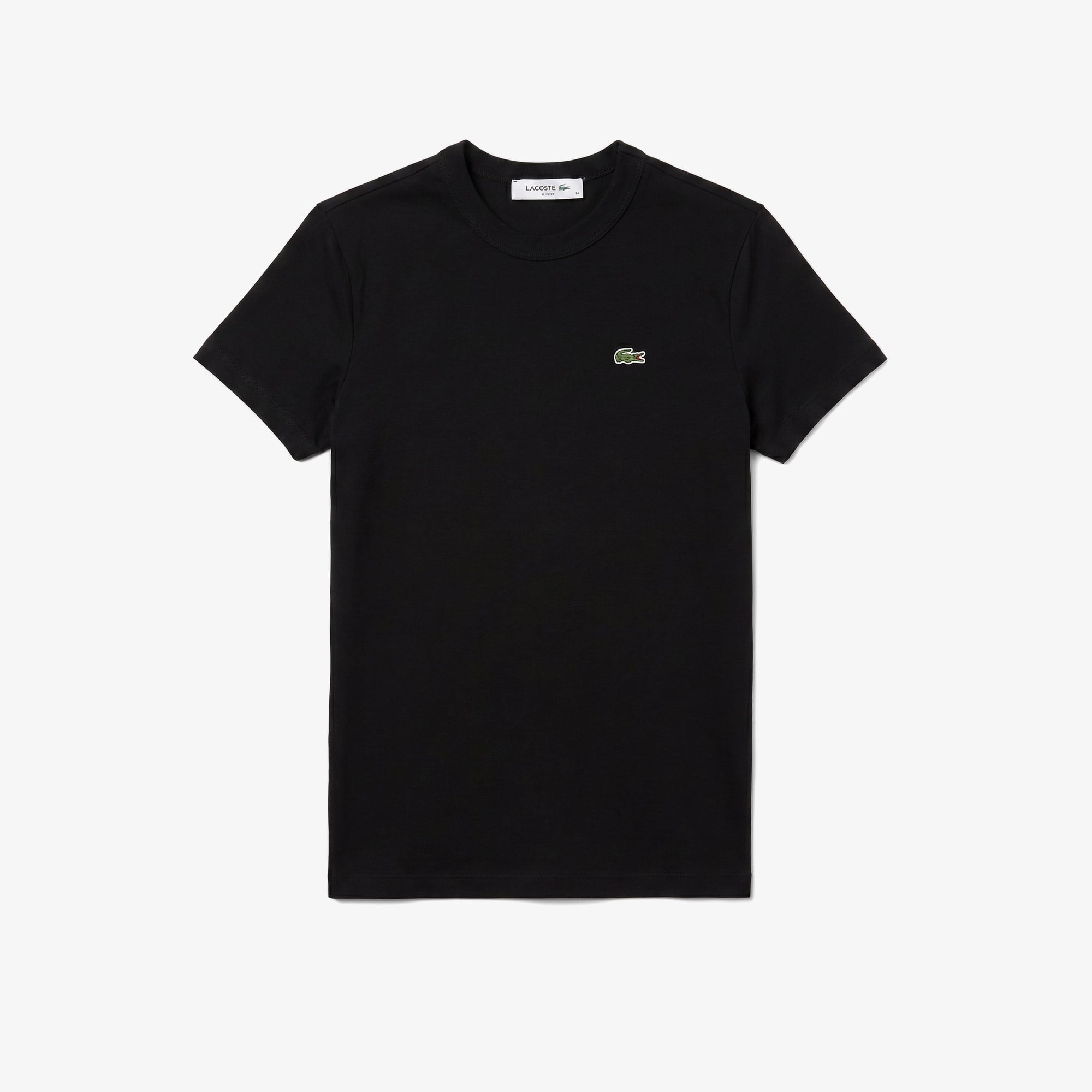 Kadın Slim Fit Bisiklet Yaka Siyah T-Shirt