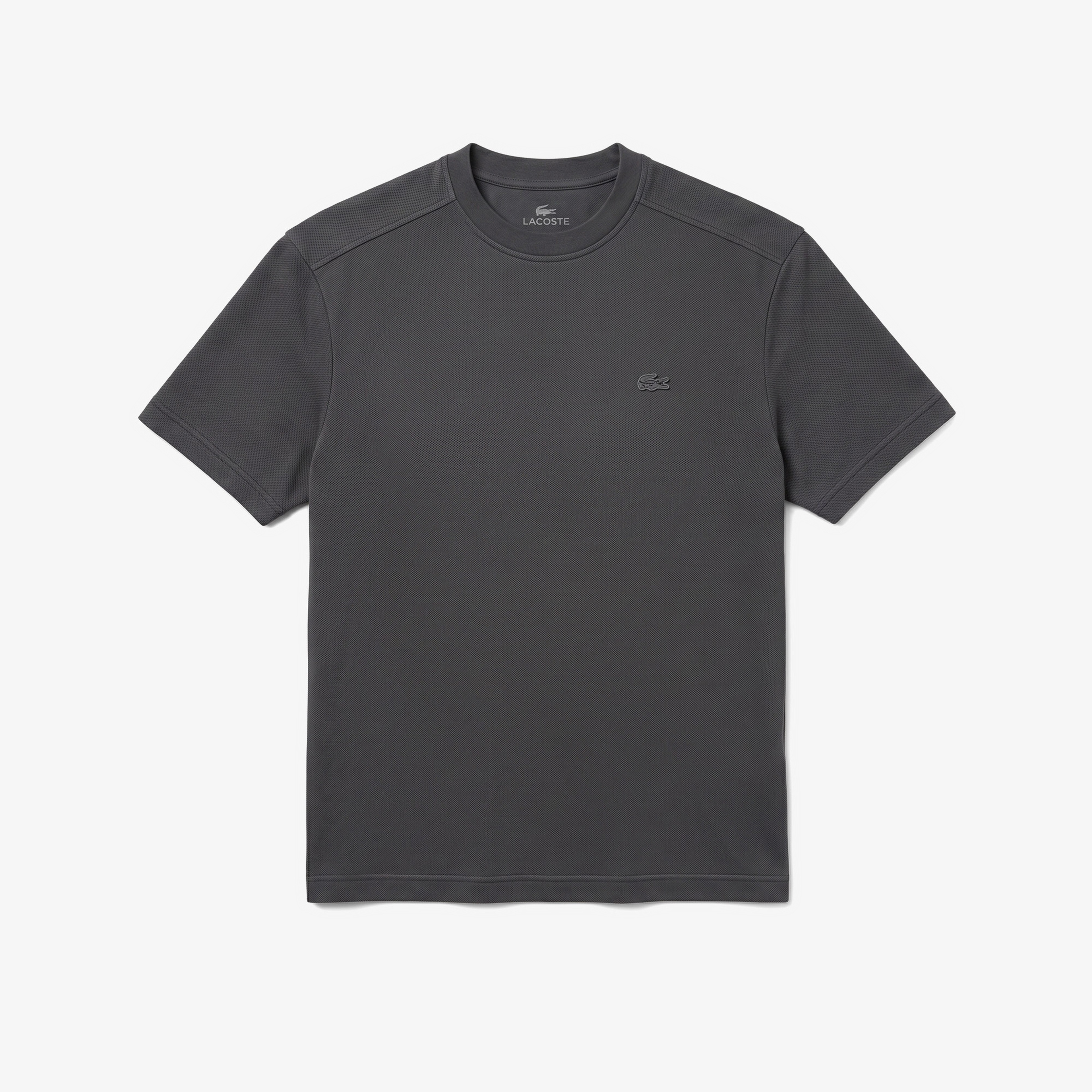Erkek Relaxed Fit Bisiklet Yaka Koyu Gri T-Shirt