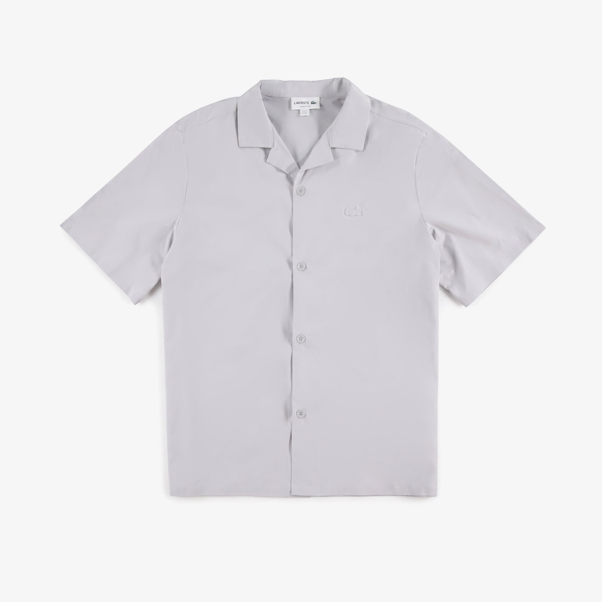 Erkek Relaxed Fit Kısa Kollu Gri Gömlek