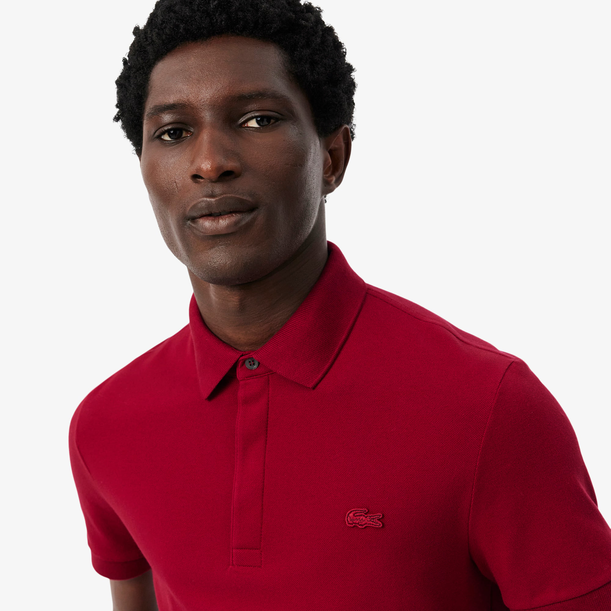 Lacoste Erkek Regular Fit Bordo Paris Polo görsel 2