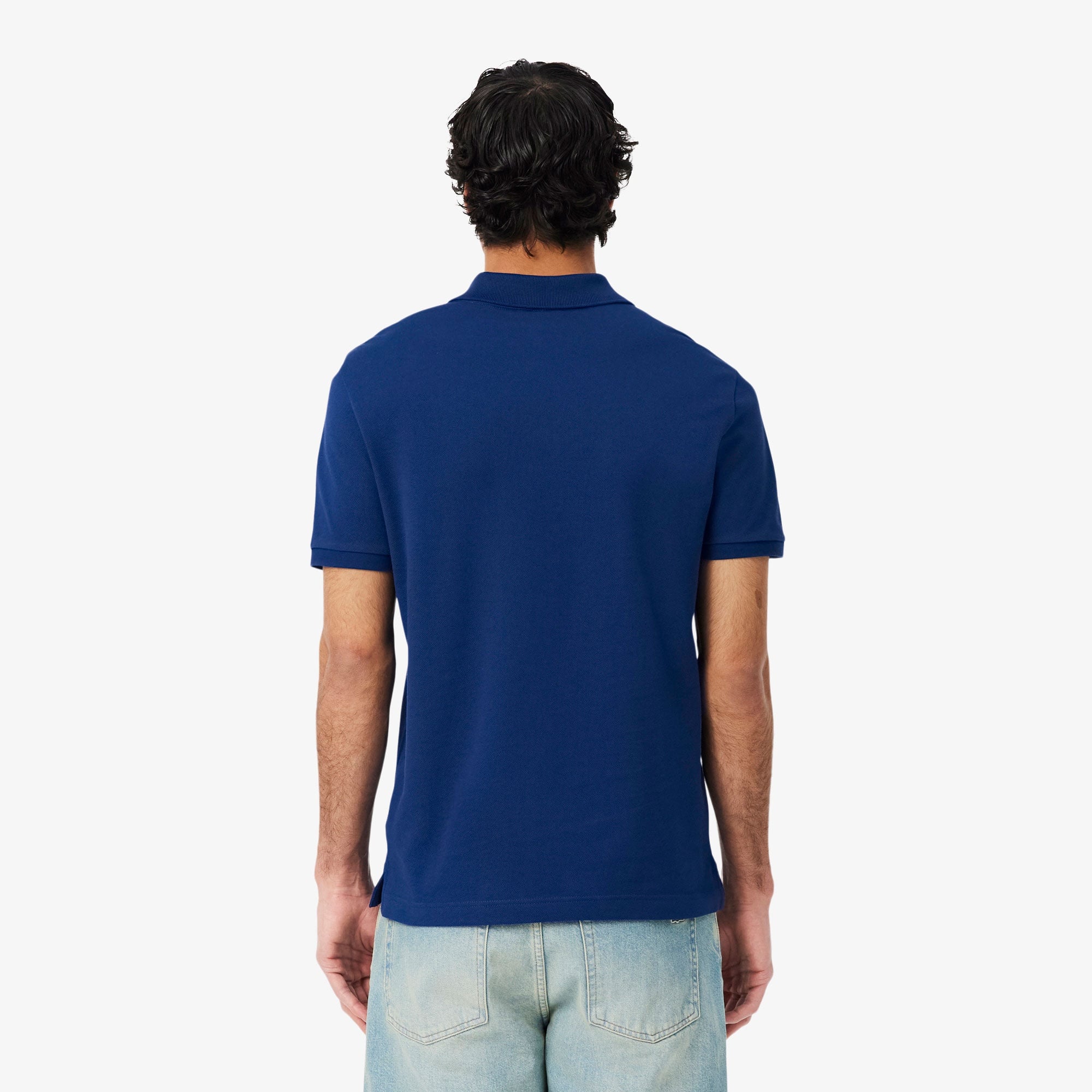 L.12.12 Erkek Slim Fit Koyu Mavi Polo